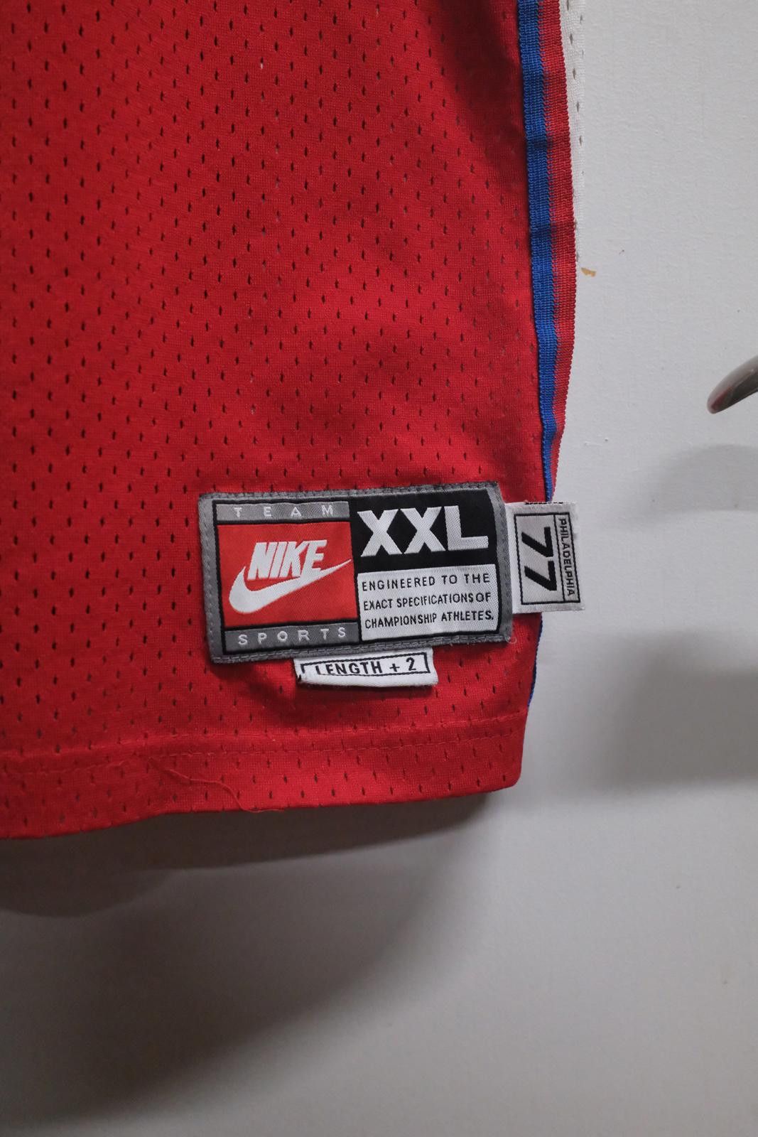 Nike 90s Nike Philadelphia 76ers Iverson #3 Red Basketball Jersey Size ONE SIZE - 6 Thumbnail