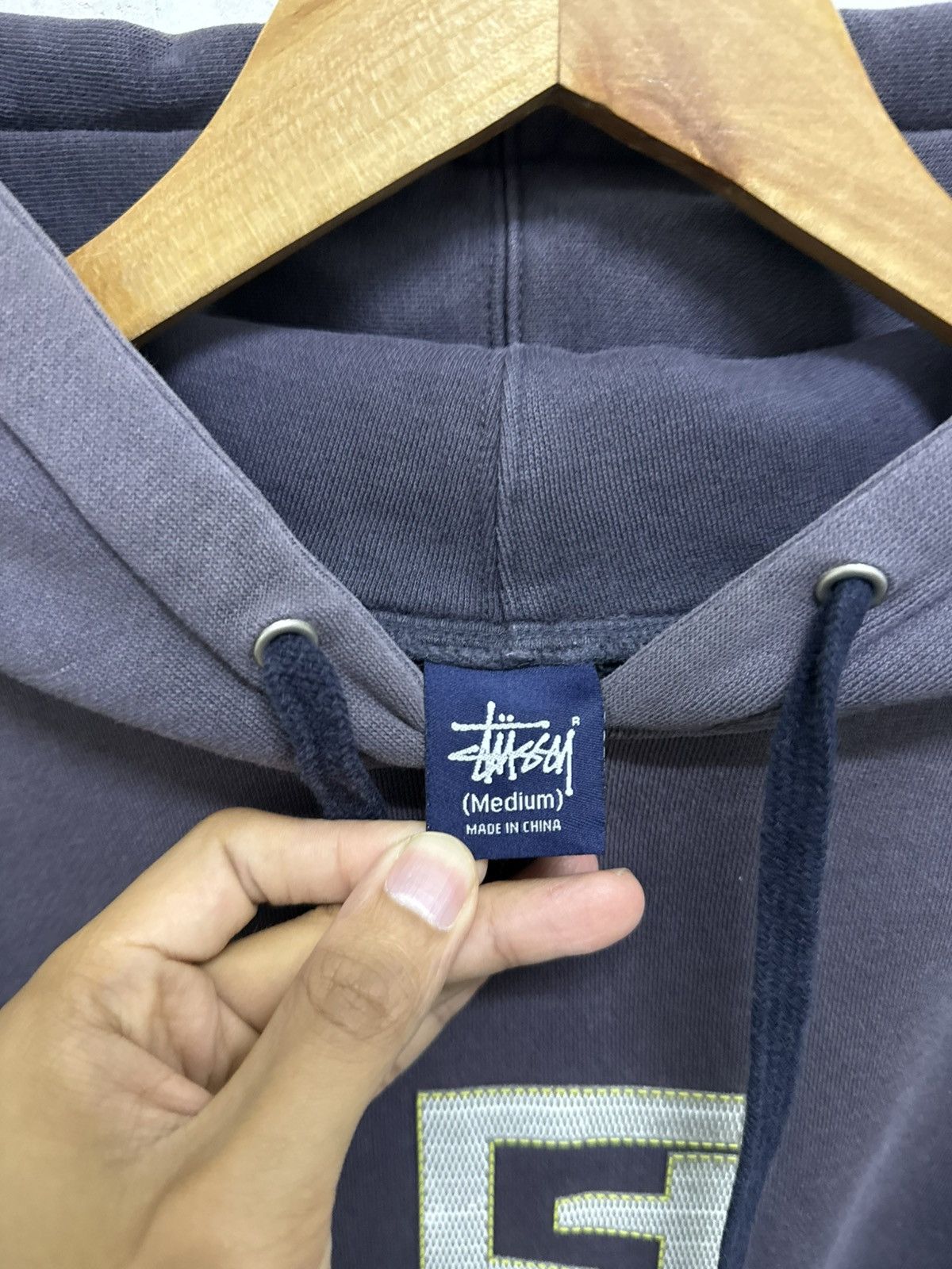 Stussy Early 2000s Distressed Stussy Rip Off Fendi Sun Faded Hoodie Size US M / EU 48-50 / 2 - 5 Thumbnail
