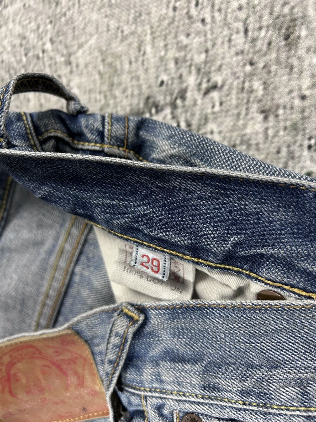 Evisu Evisu Genes jeans vintage denim baby blue white seagull Y2K Size US 29 - 7 Thumbnail
