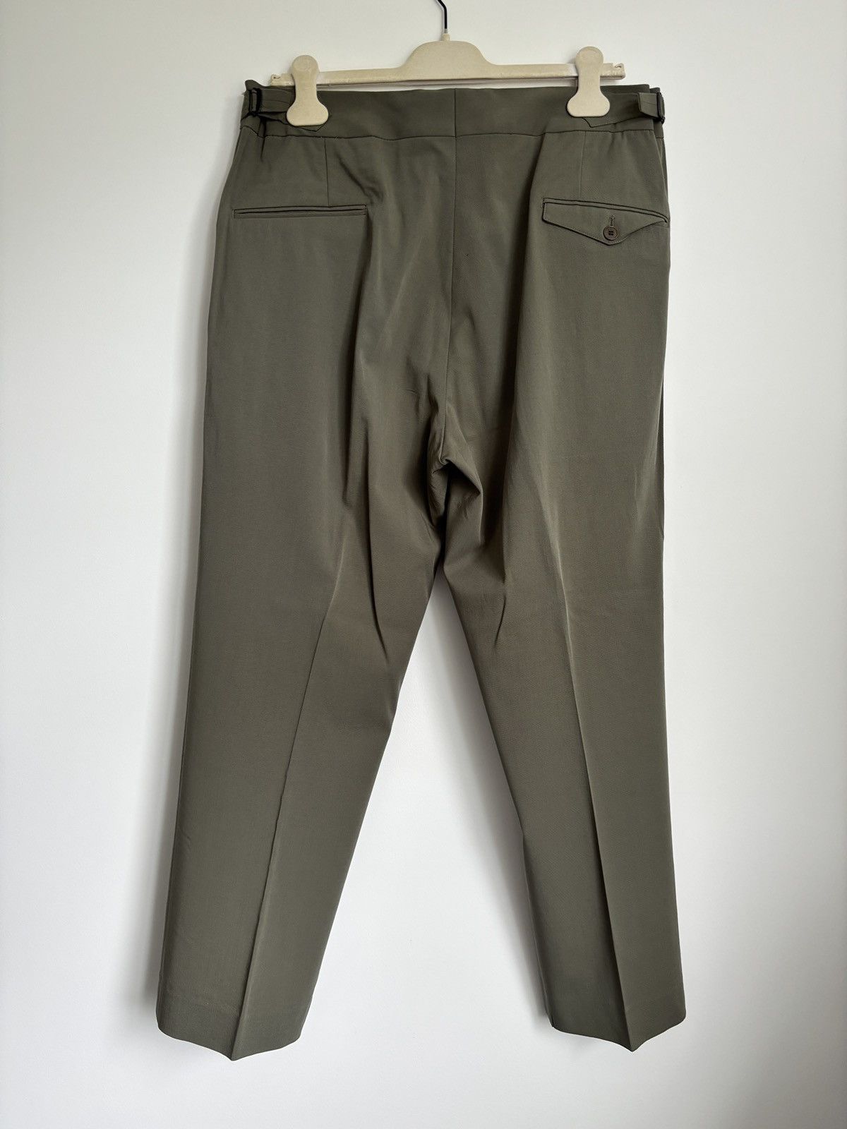 Lemaire Virgin wool two pleat pants, verdigris, 52 Size US 34 / EU 50 - 2 Thumbnail