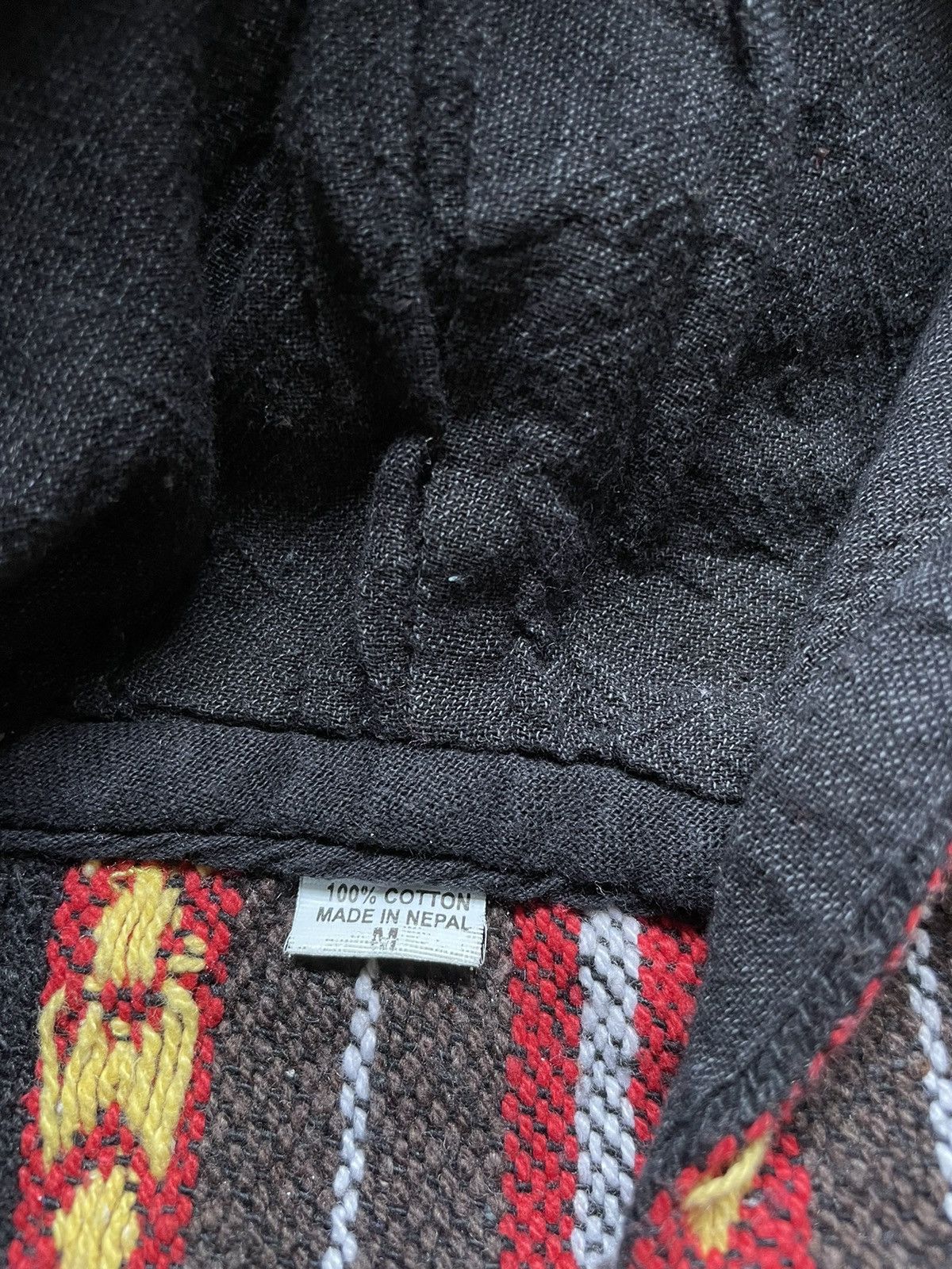 LSDworldpeace × Vintage Y2K Nepal Hoodie Vintage Coogi Style Kapital Avant Garde Size US M / EU 48-50 / 2 - 9 Thumbnail
