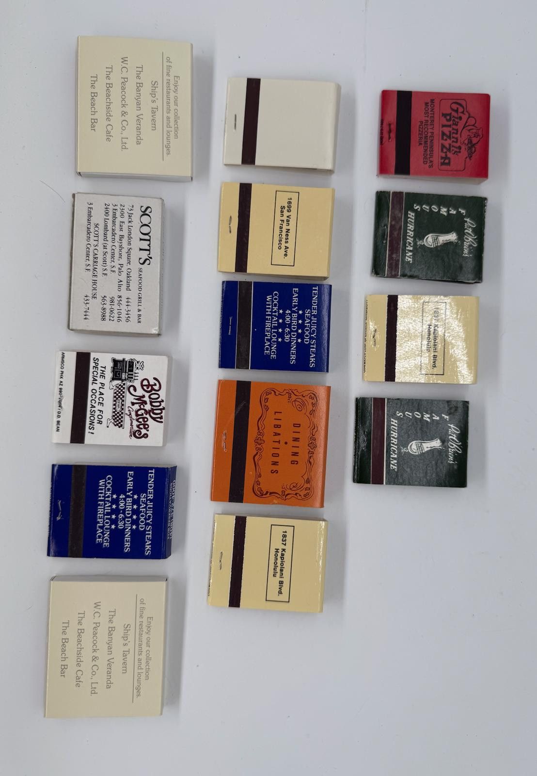 Designer 14 Vintage Restaurant Matchbooks – Hard Rock, Pat O’Brien’s+ Size ONE SIZE - 5 Thumbnail
