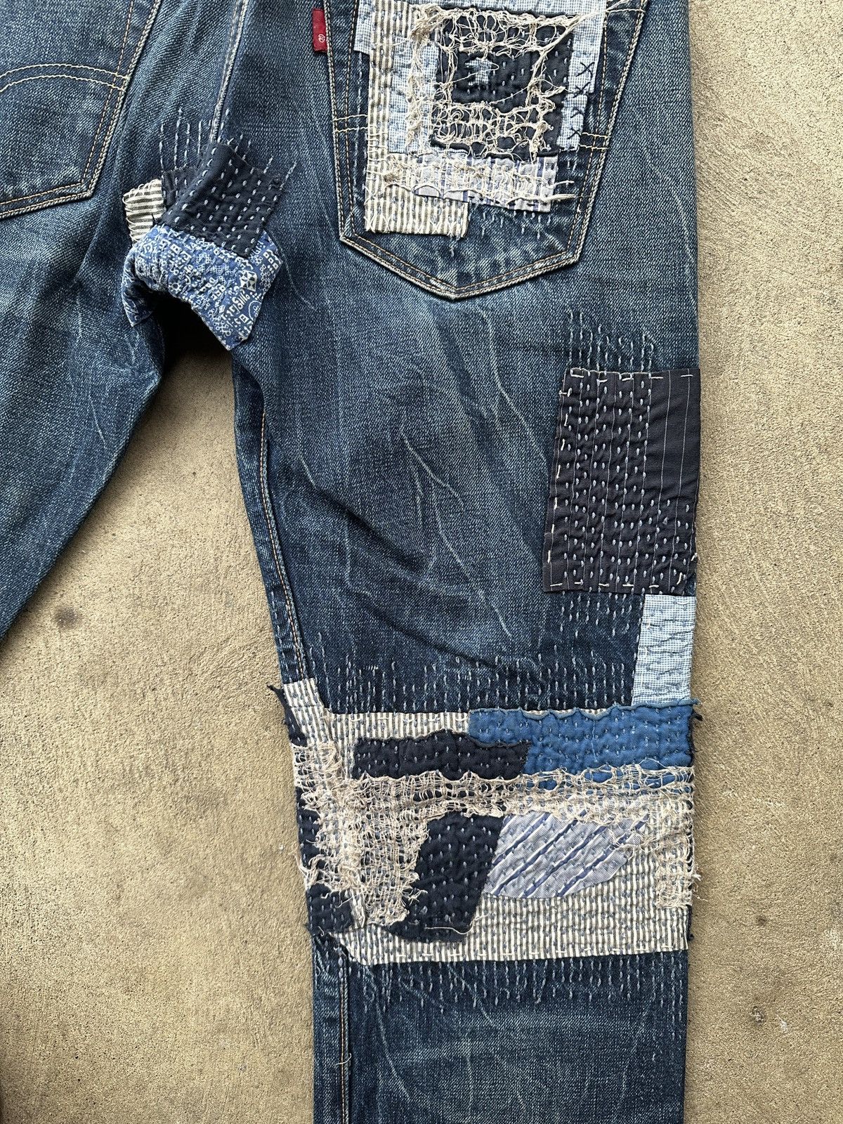 Levi's Levi’s 501 - Sashiko/Boro Patchwork Denim Size US 30 / EU 46 - 7 Thumbnail