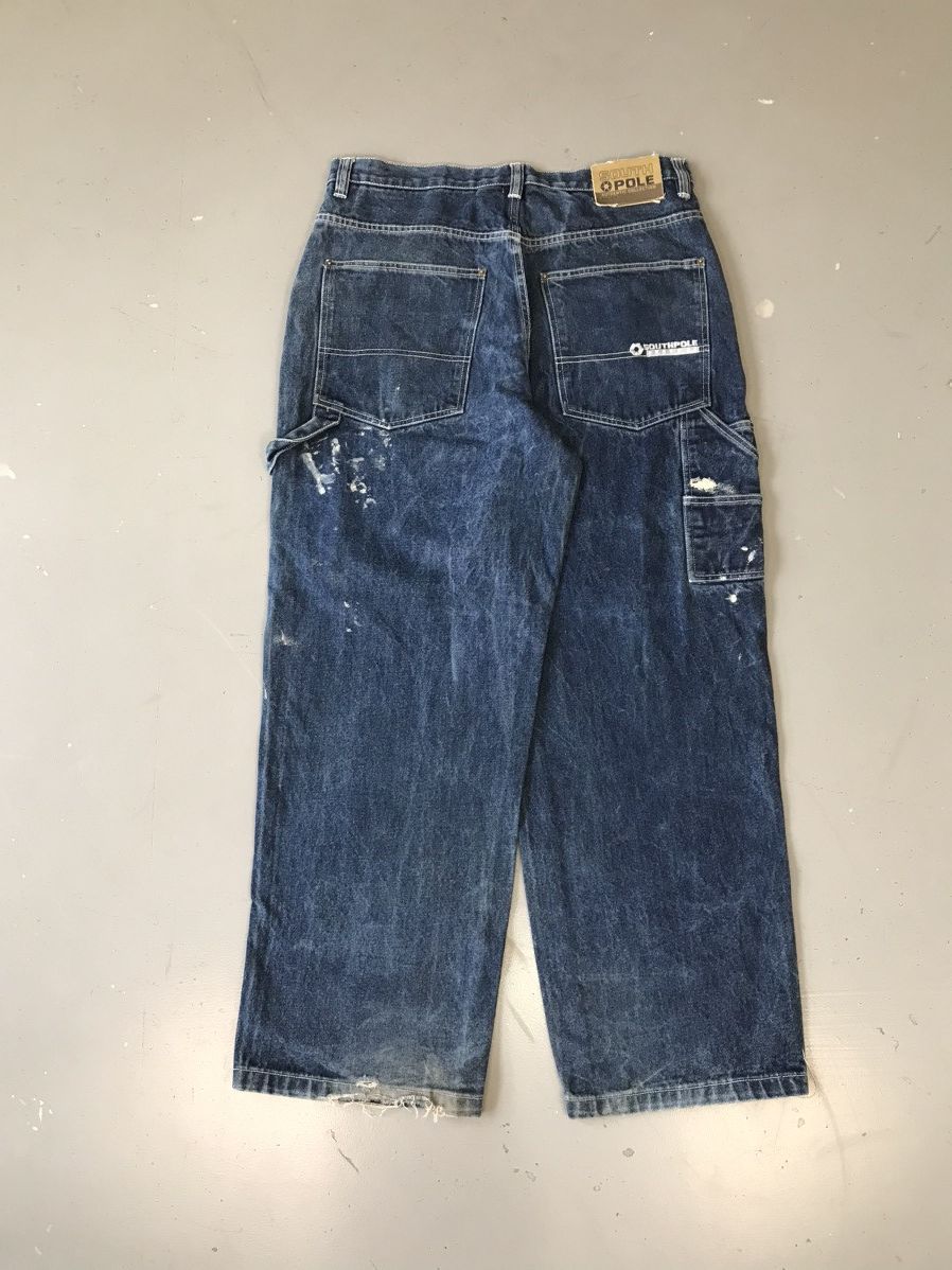 JNCO × Southpole × Vintage Vintage Southpole paint 🎨 splatter baggy fit carpenter denim Size US 38 / EU 54 - 1 Thumbnail