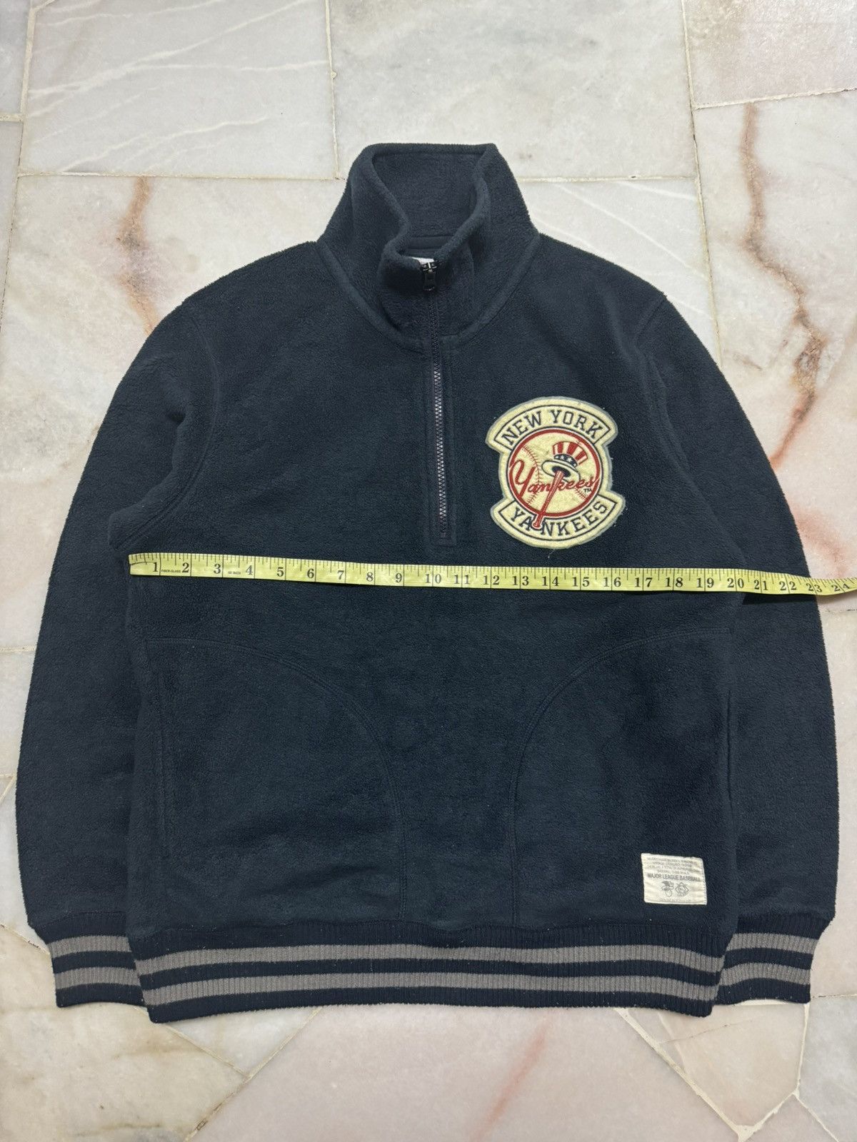 New York Yankees 💥90s STYLE💥VINTAGE 2007s MLB X UNIQLO HALFZIPPER SWEATER Size US L / EU 52-54 / 3 - 21 Thumbnail