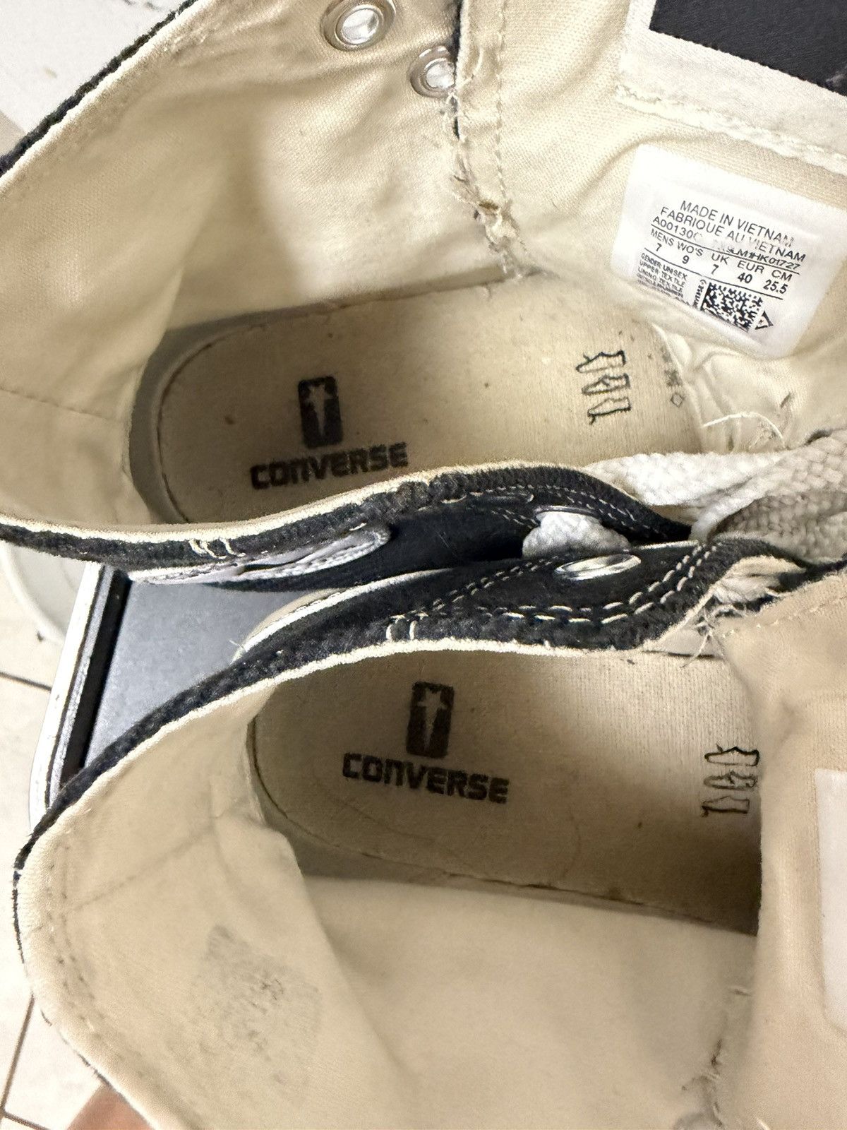 Converse × Rick Owens Drkshdw Converse x Rick Owens DRKSHDW DRKSTAR Chuck 70 High Black 7M Size US 7 / EU 40 - 8 Thumbnail