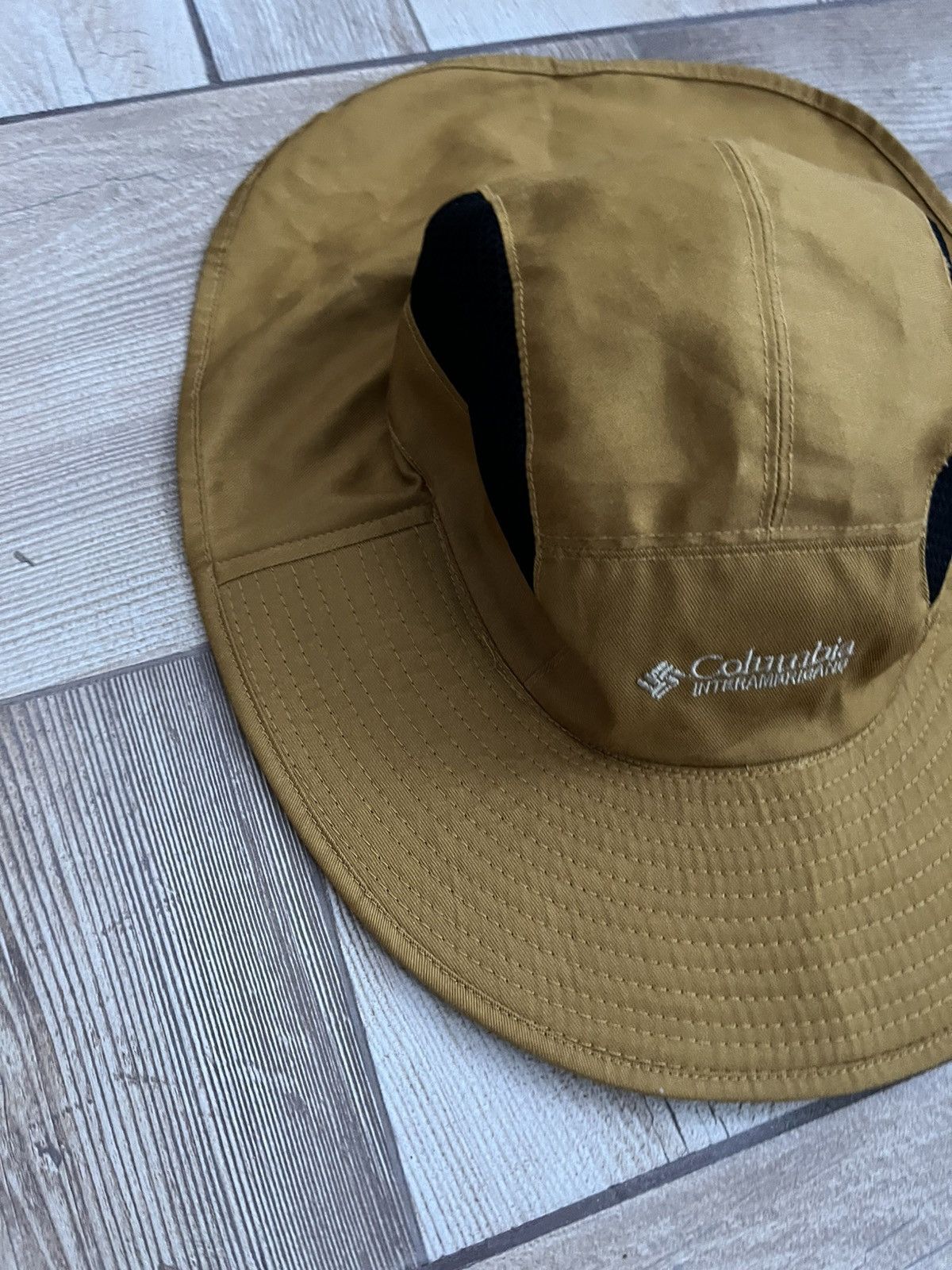Columbia Vintage Columbia Hat Tan Sun Boonie Wide Brim Unisex Outdoor Size ONE SIZE - 5 Thumbnail