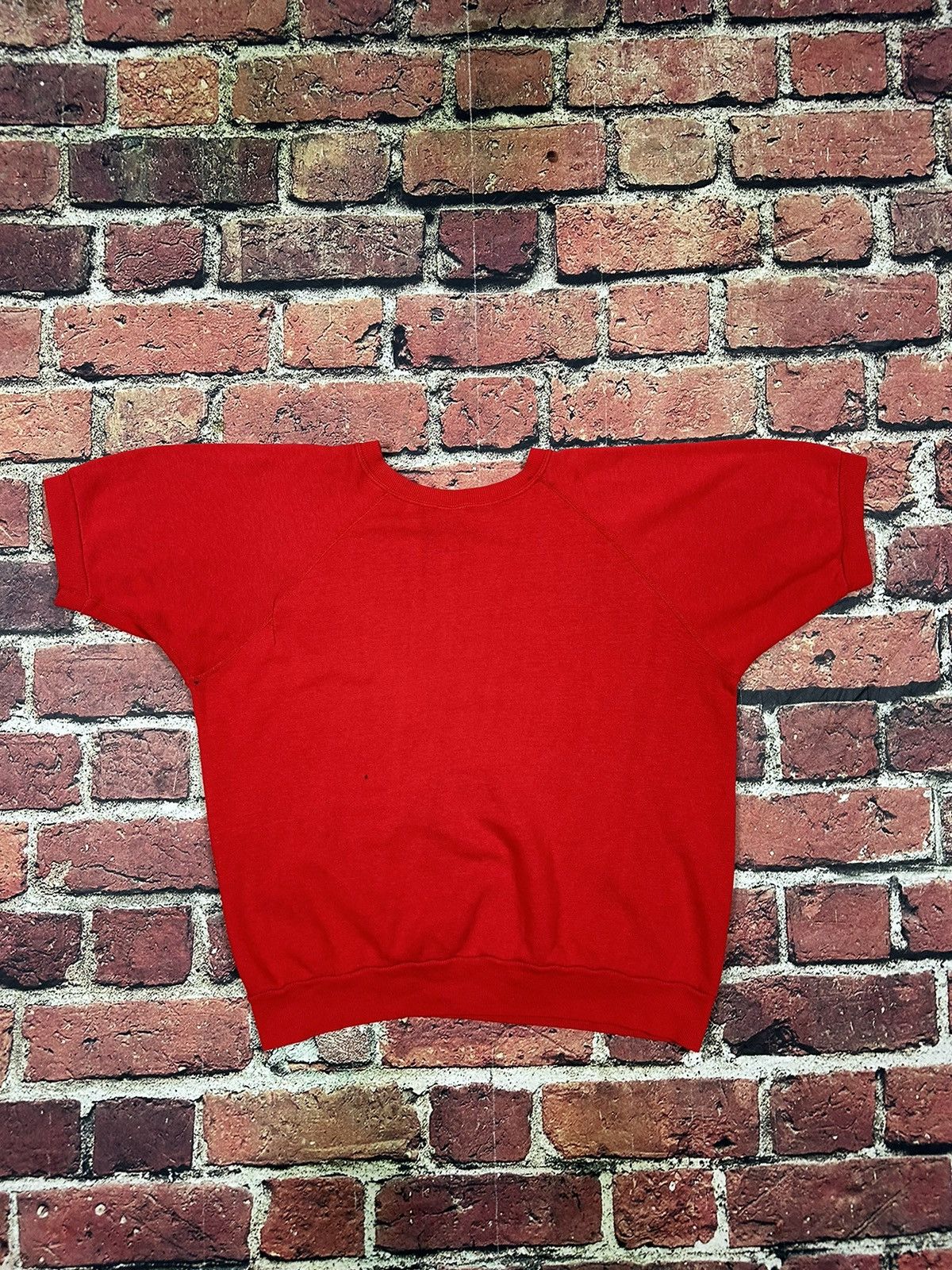 Tultex × Vintage Vintage Tultex Sweatshirt Short Sleeve Crewneck Blank Size US L / EU 52-54 / 3 - 5 Thumbnail