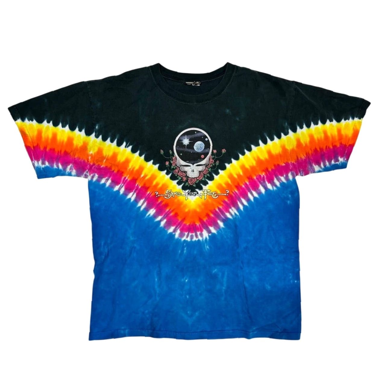 Ripple Junction VINTAGE Liquid Blue Grateful Dead Space Your Face T Shirt Men Size L Short Sleeve Y2K Size US L / EU 52-54 / 3 - 2 Thumbnail