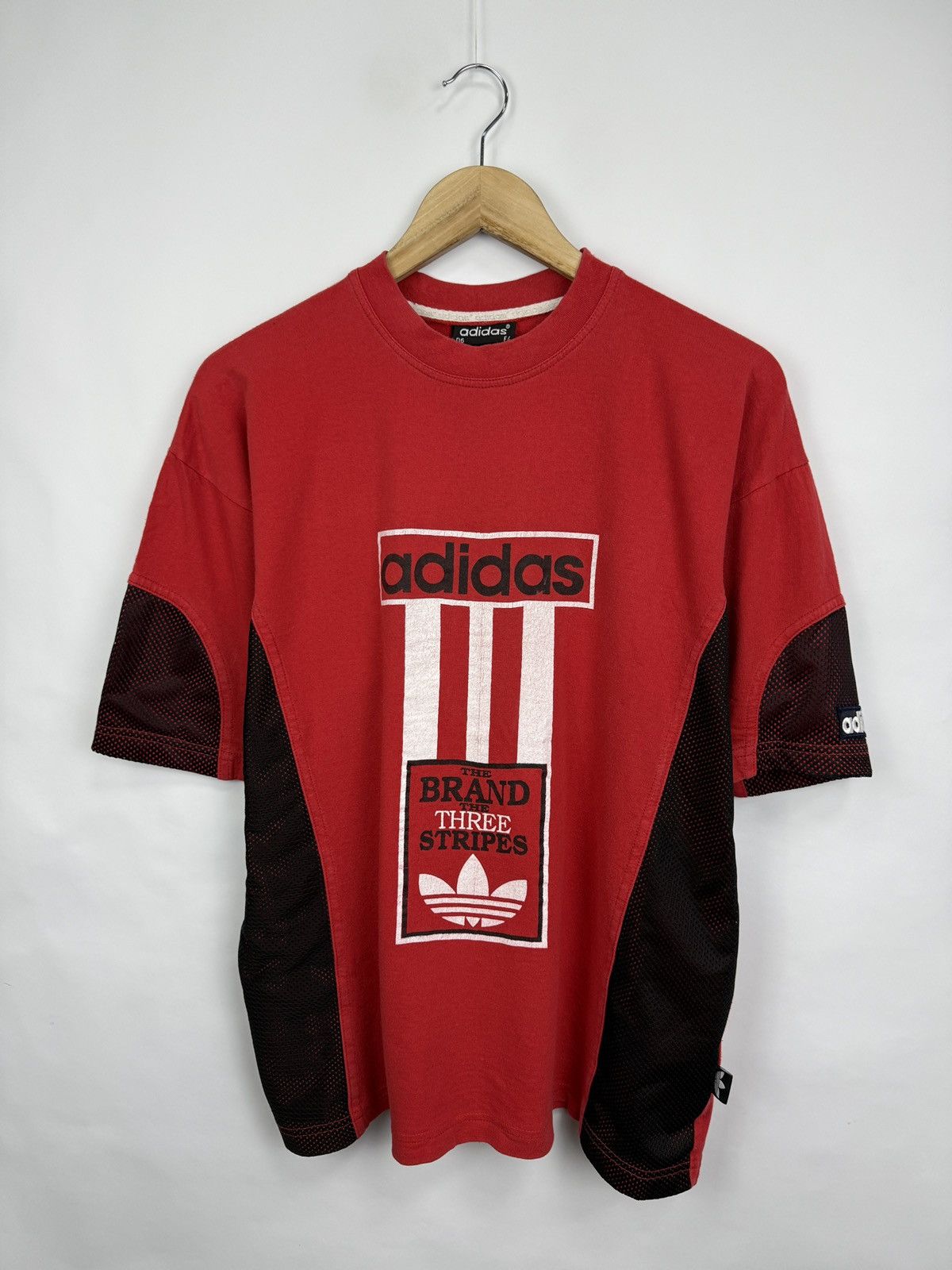 Adidas 🇩🇪 Vintage 80s Adidas Retro T-Shirt Rare Y2K Bundeswehr Size US L / EU 52-54 / 3 - 3 Thumbnail
