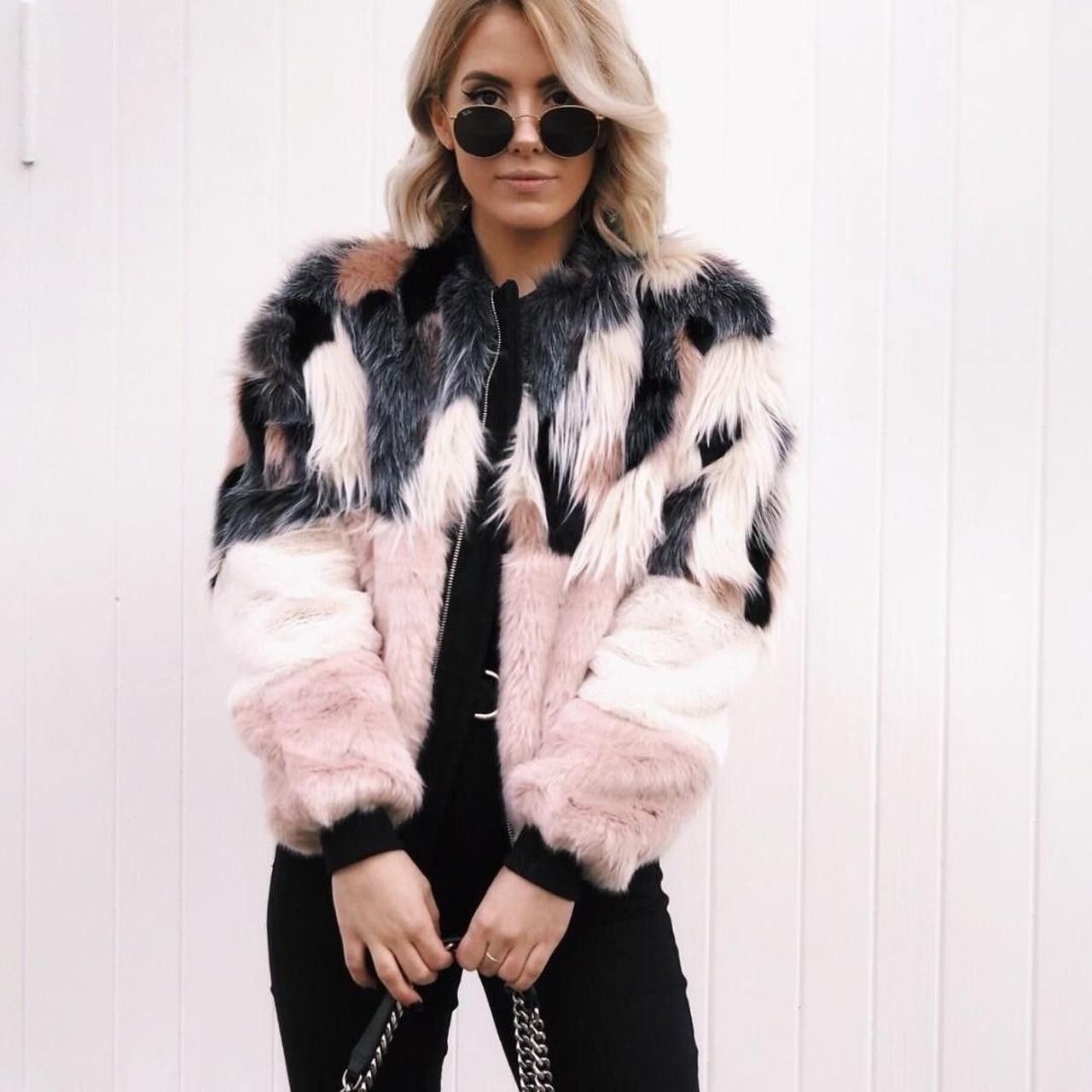 Bershka × If Six Was Nine bershka women's faux fur jacket Size M / US 6-8 / IT 42-44 - 1 Thumbnail