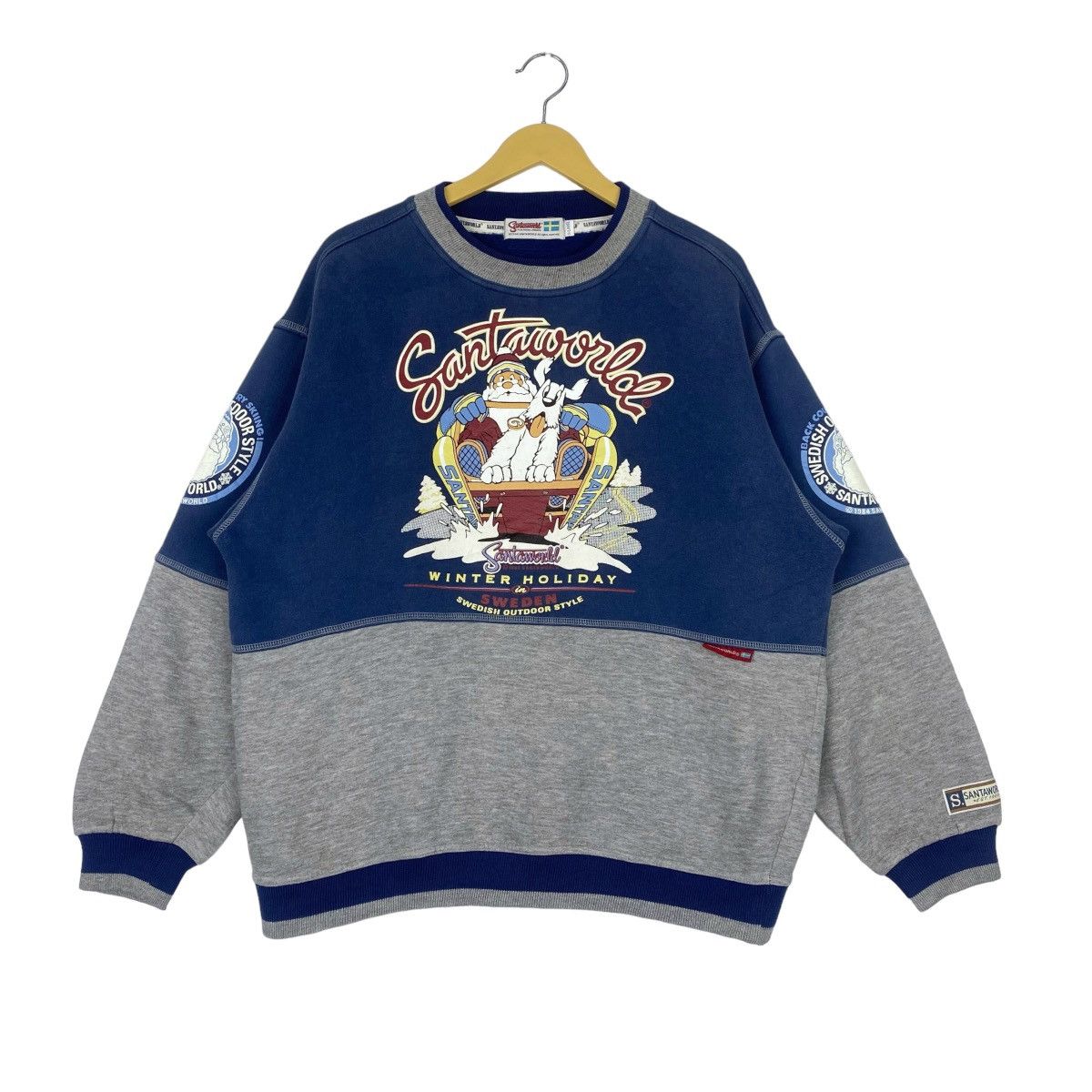 Designer × Vintage Santa World Sweden Sweatshirt Crewneck Pullover Jumper Size US XL / EU 56 / 4 - 1 Thumbnail