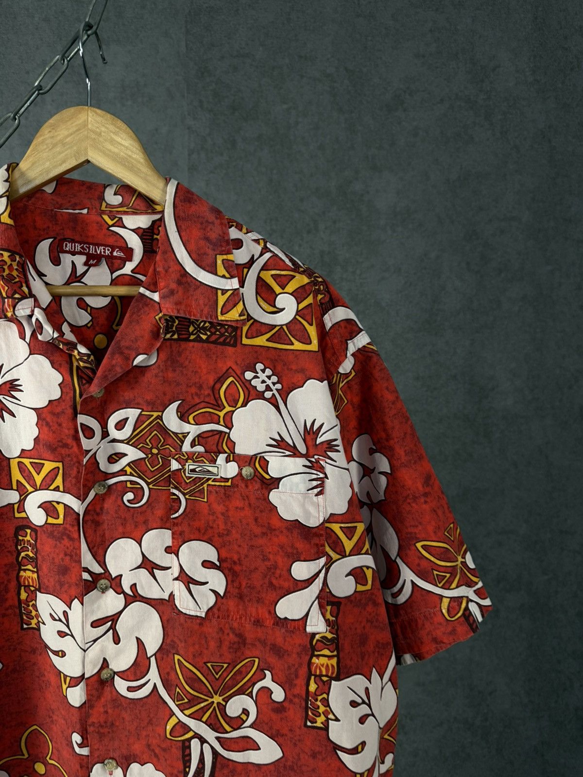 Quiksilver × Vintage Quiksilver outdoor vintage Hawaiian shirt Size US L / EU 52-54 / 3 - 2 Thumbnail