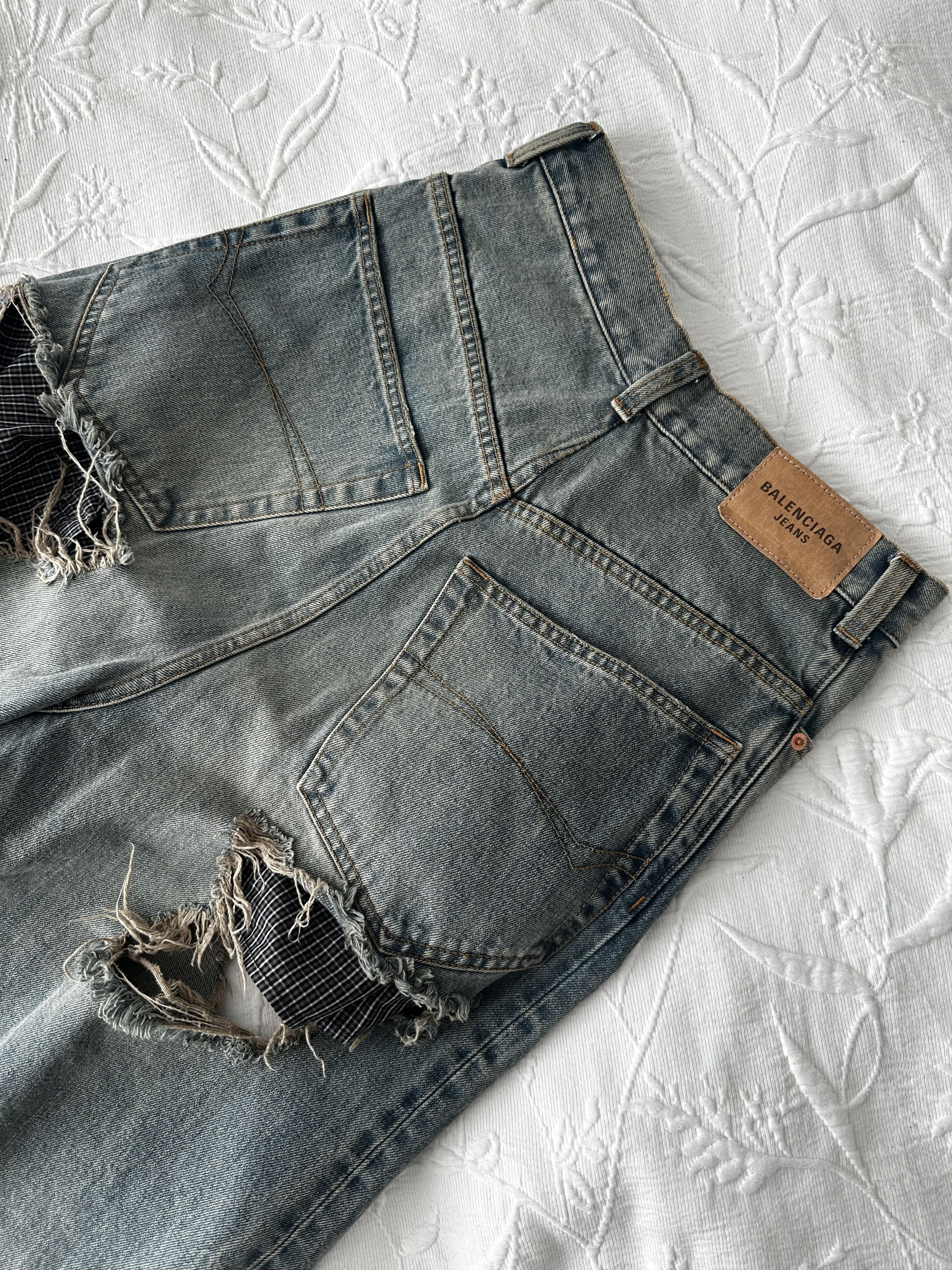 Balenciaga Afterworld Destroyed Jeans size XS Size US 29 - 8 Thumbnail
