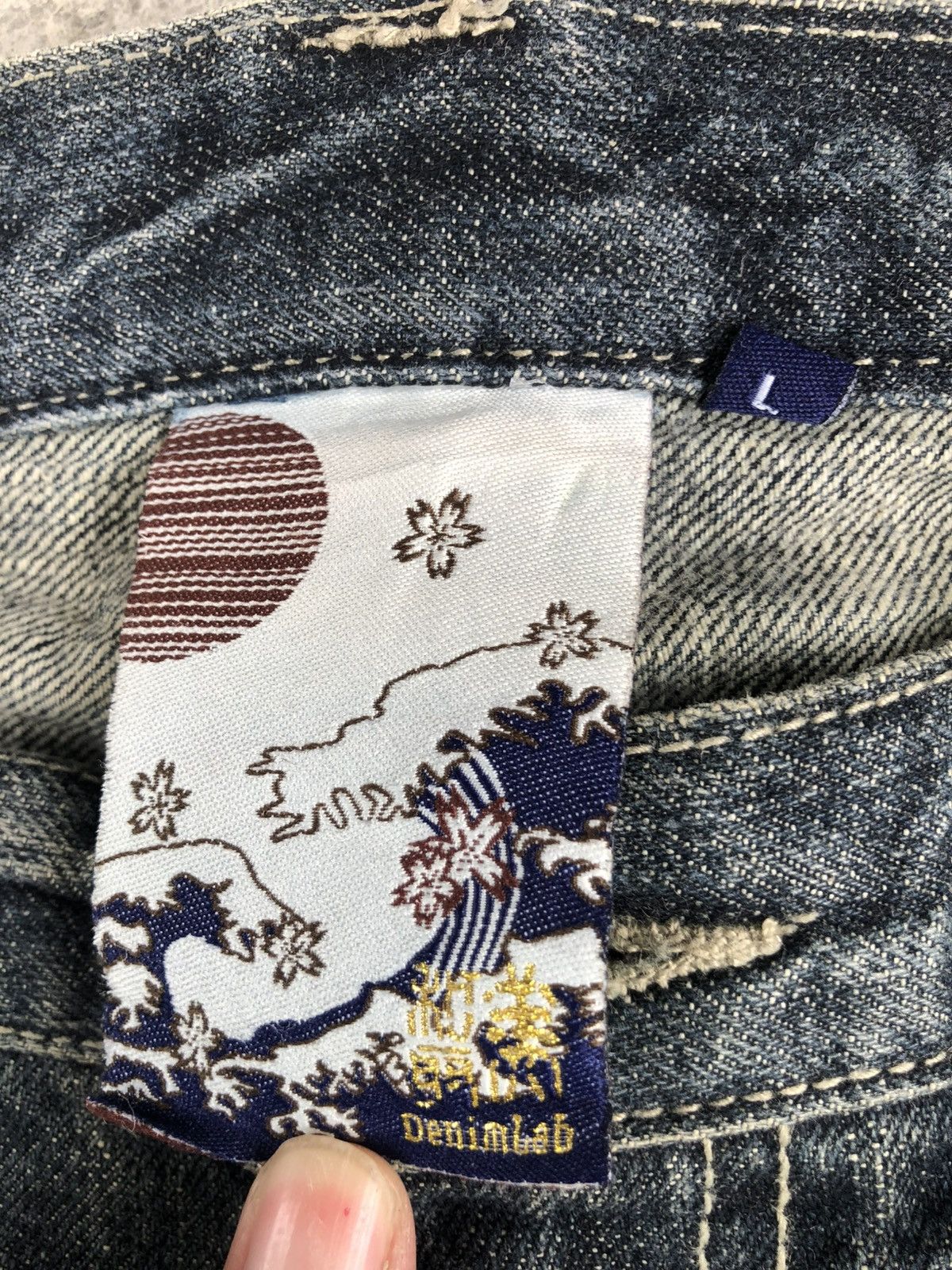 Japanese Brand Japanese Denim Lab Double Waist Distressed Denim Slim Size US 34 / EU 50 - 20 Thumbnail