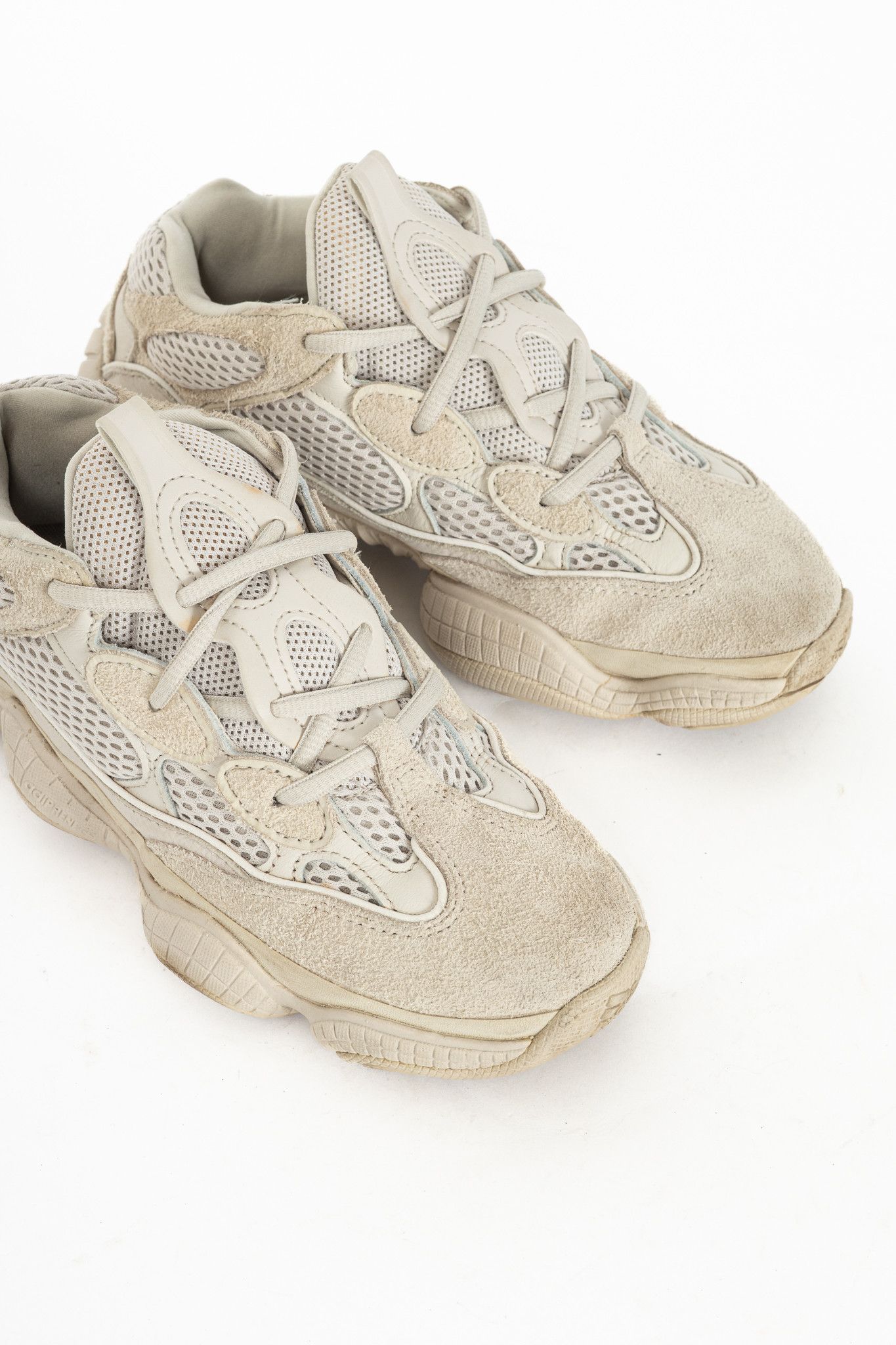 Yeezy Adidas Yeezy 500 "Blush" Suede & Mesh Sneakers Size US 4.5 / IT 34.5 - 6 Thumbnail