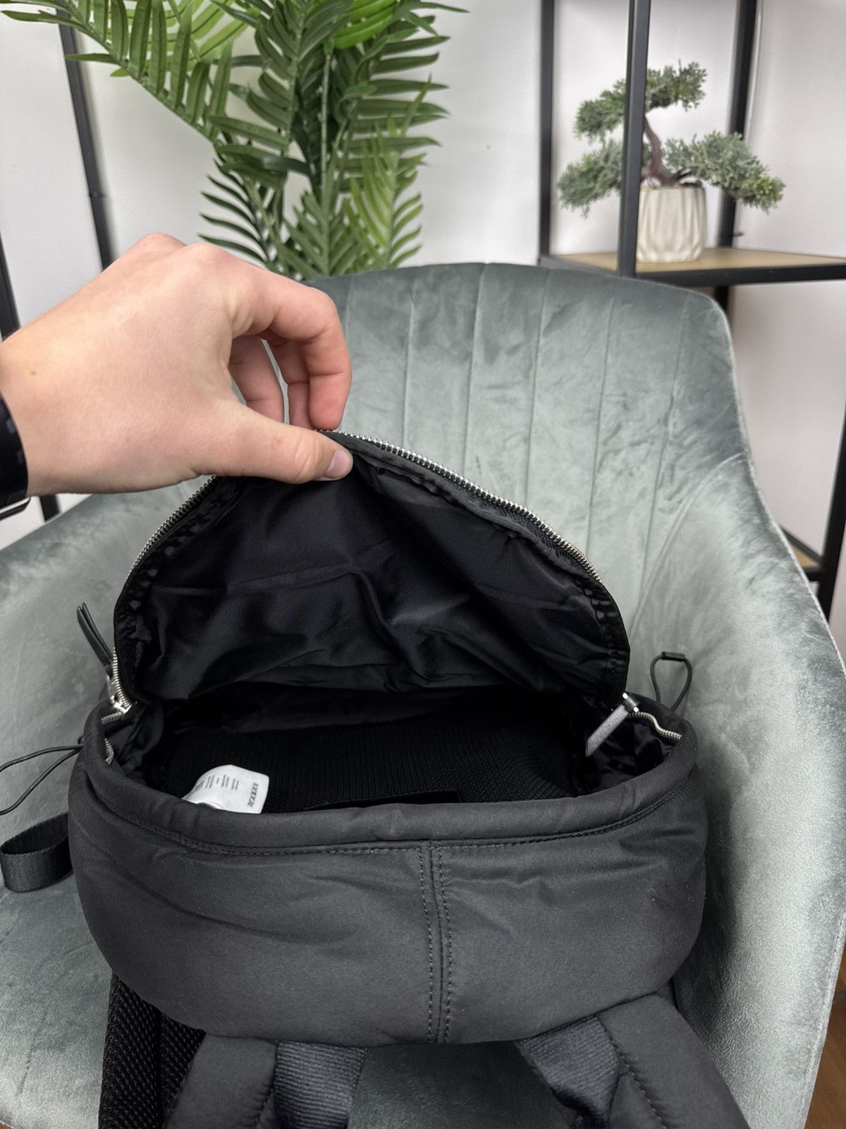 AMI × Designer AMI Paris Ami de Coeur Backpack Black OS Unisex Neylon Size ONE SIZE - 16 Thumbnail