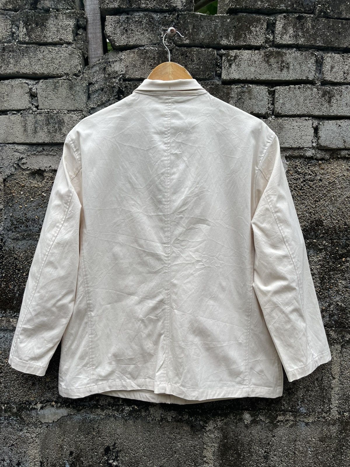Kansai Yamamoto × Vintage Kansai Yamamoto Homme Beige Jacket - Tag Size L, Fits M Size US M / EU 48-50 / 2 - 2 Thumbnail
