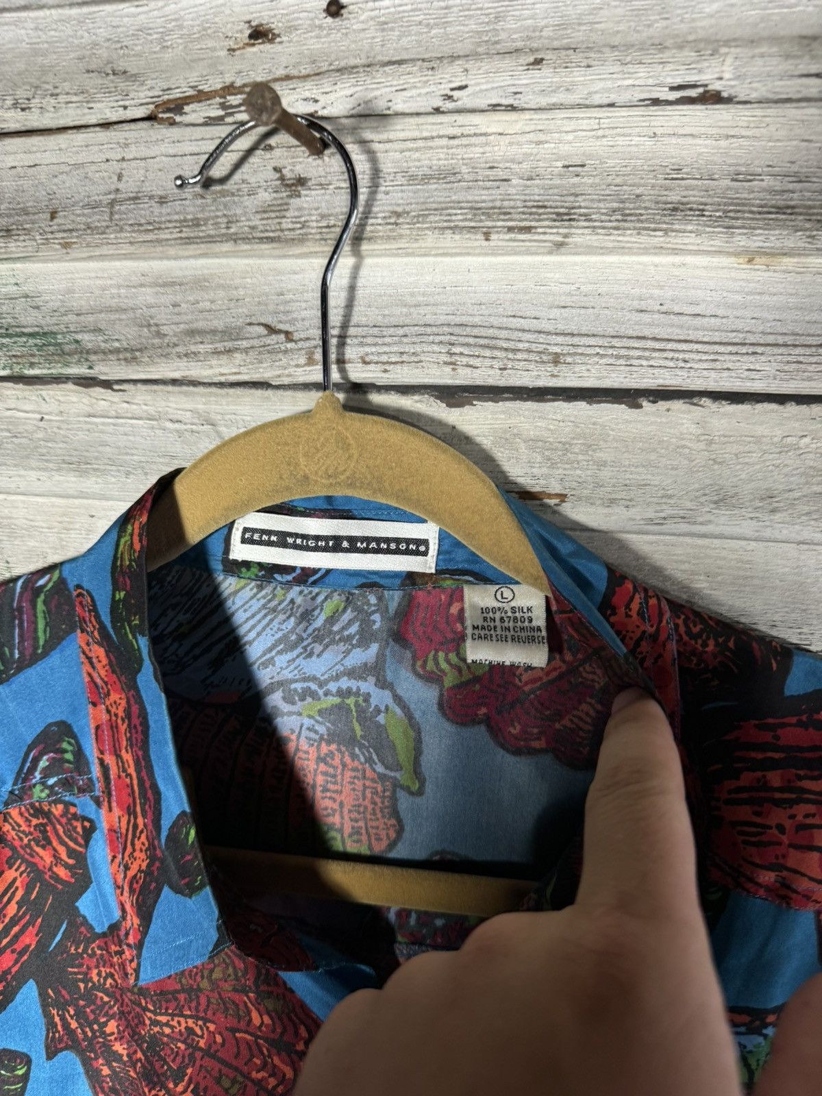 Vintage Vintage printed silk shirt Size US L / EU 52-54 / 3 - 4 Thumbnail