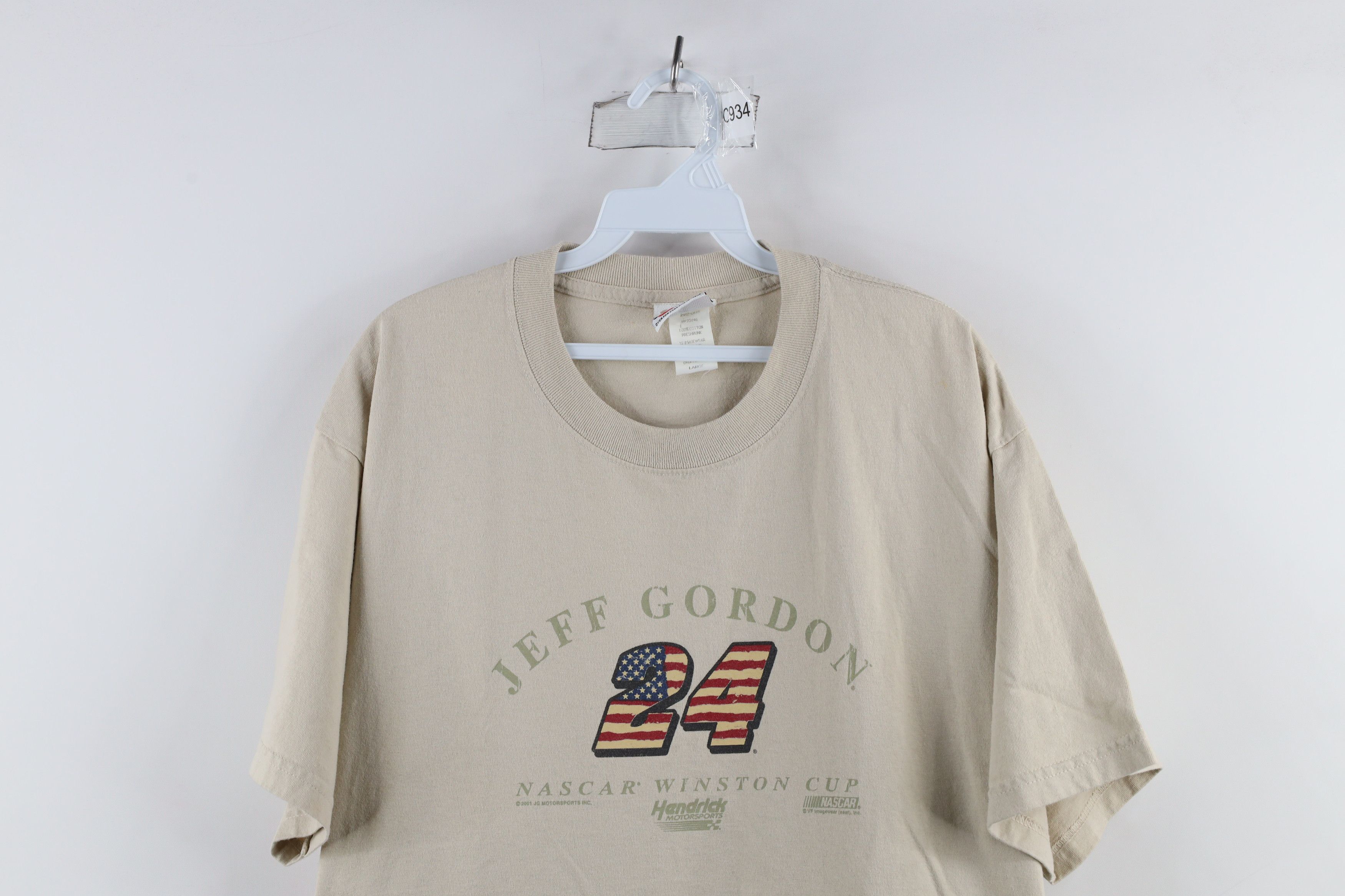 Vintage Vintage Y2K 2001 NASCAR Spell Out Jeff Gordon Racing T-Shirt Size US L / EU 52-54 / 3 - 2 Thumbnail