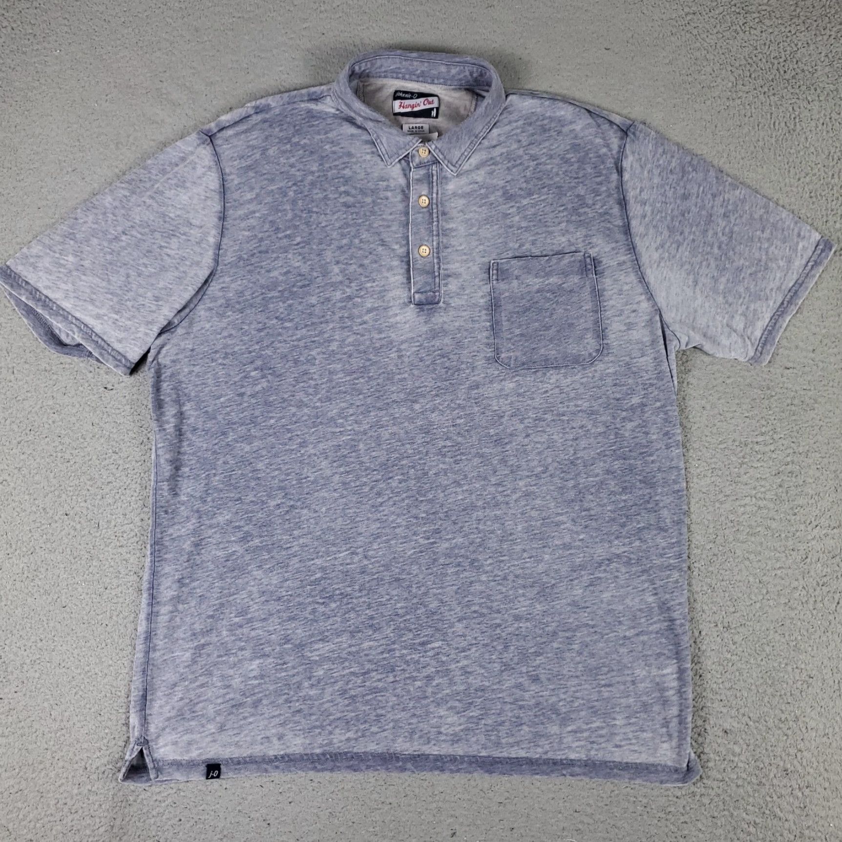 johnnie-O johnnie-O Polo Shirt Mens L Blue Casual Short Sleeve Adult Shirt Polo Mens Blue Size US L / EU 52-54 / 3 - 2 Thumbnail