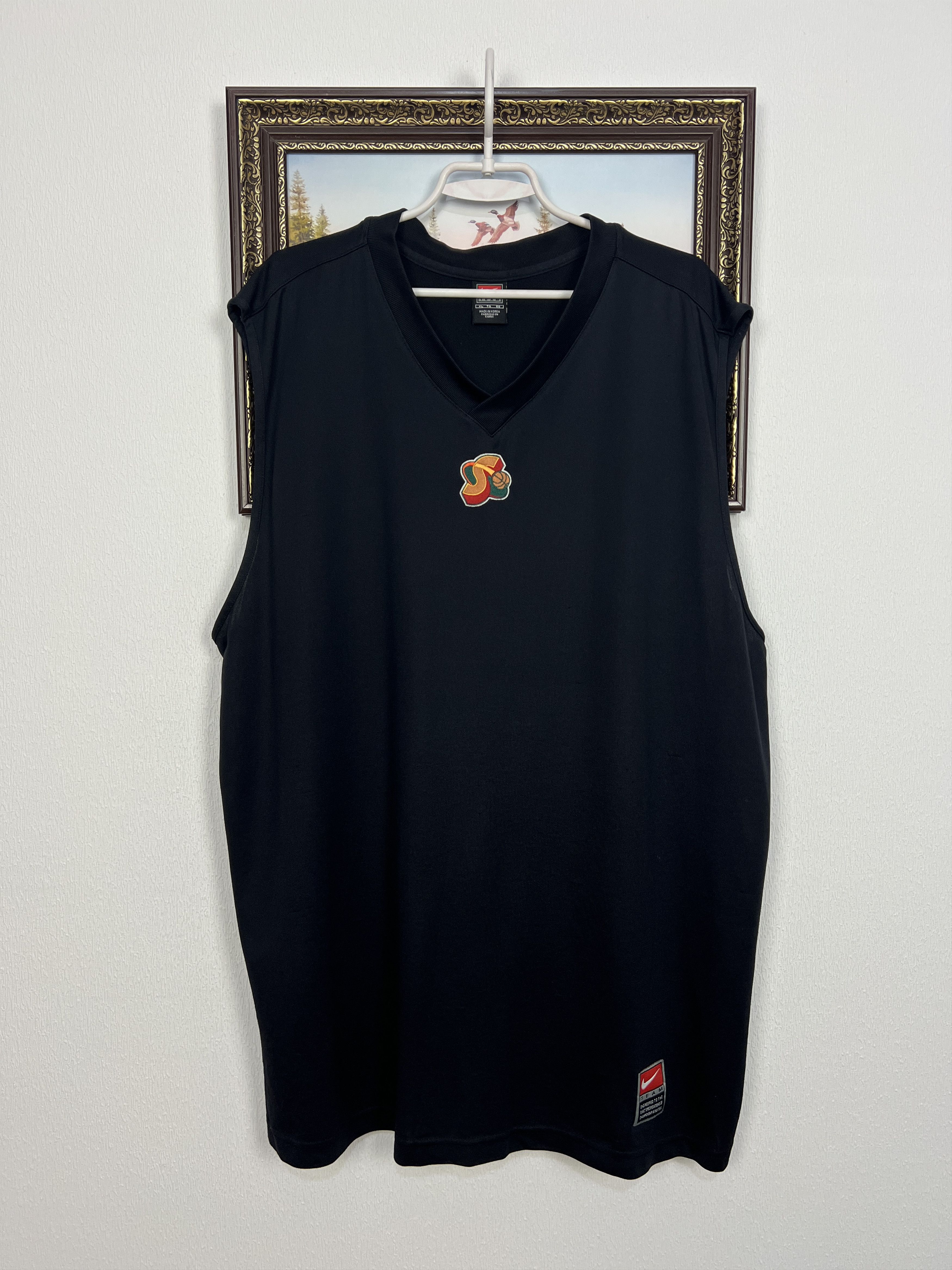 Nike Seattle Sonics Vest Shirt Jersey Shooting Warm Up Trikot Size US XL / EU 56 / 4 - 1 Thumbnail