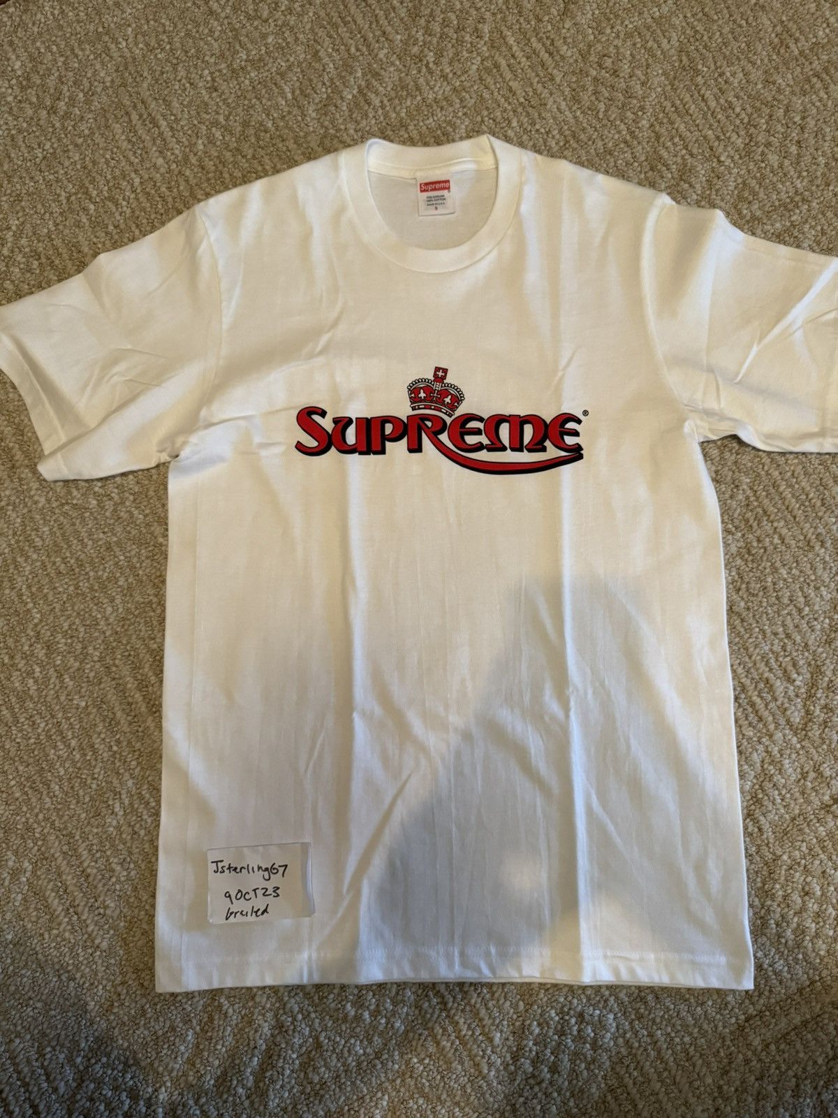 Supreme Supreme Crown Tee Grailed