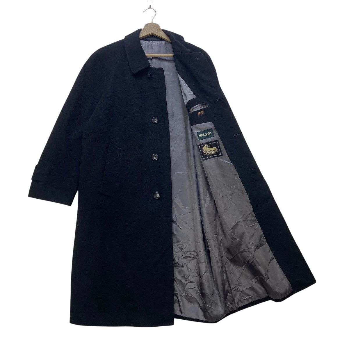 Japanese Brand Vintage Japanese Men’s Circle 100% Pure Cashmere Overcoat Size US M / EU 48-50 / 2 - 3 Thumbnail