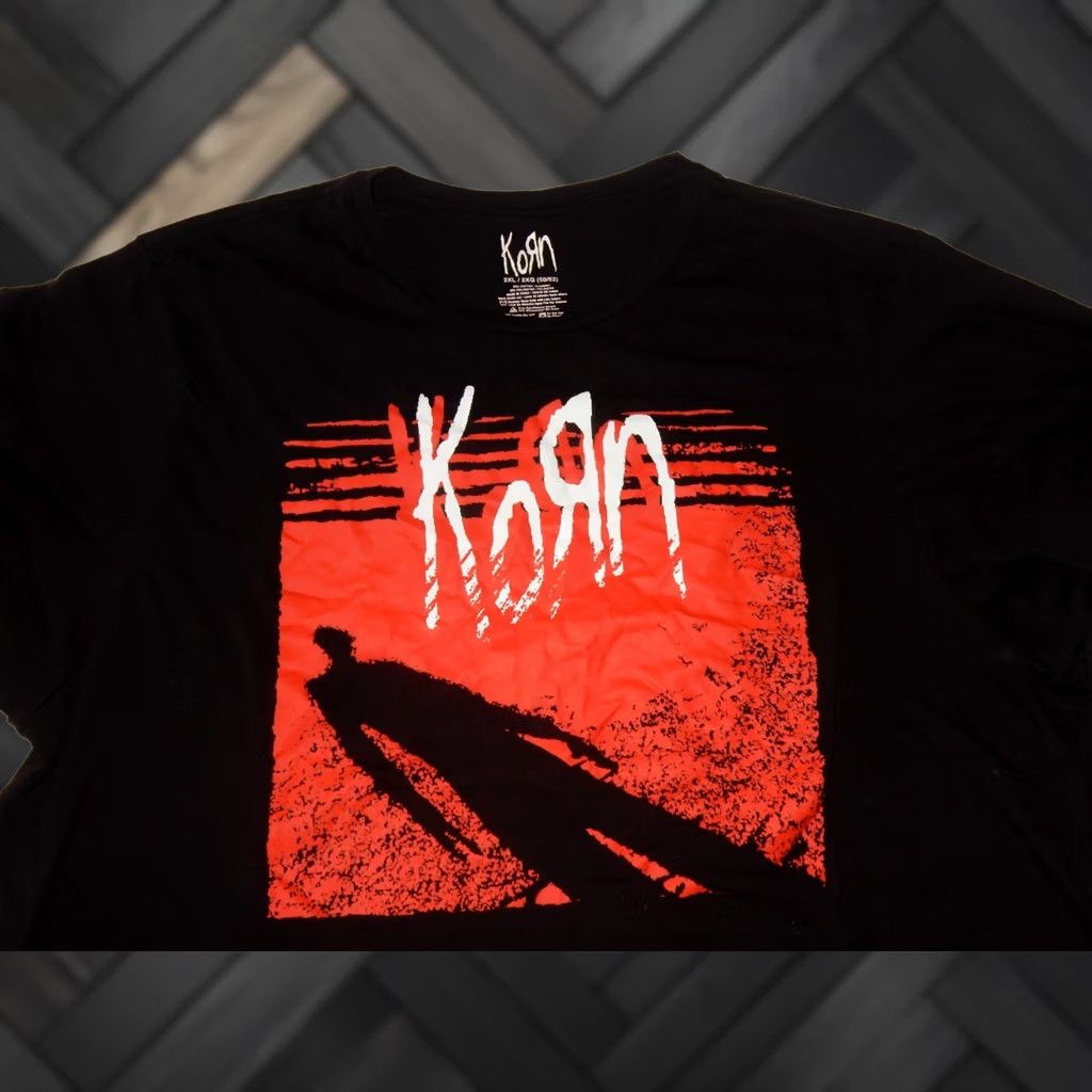 Vintage Korn T-Shirt Men Black 2XL Short Sleeve Cotton Shirt Mens Size US XXL / EU 58 / 5 - 1 Thumbnail