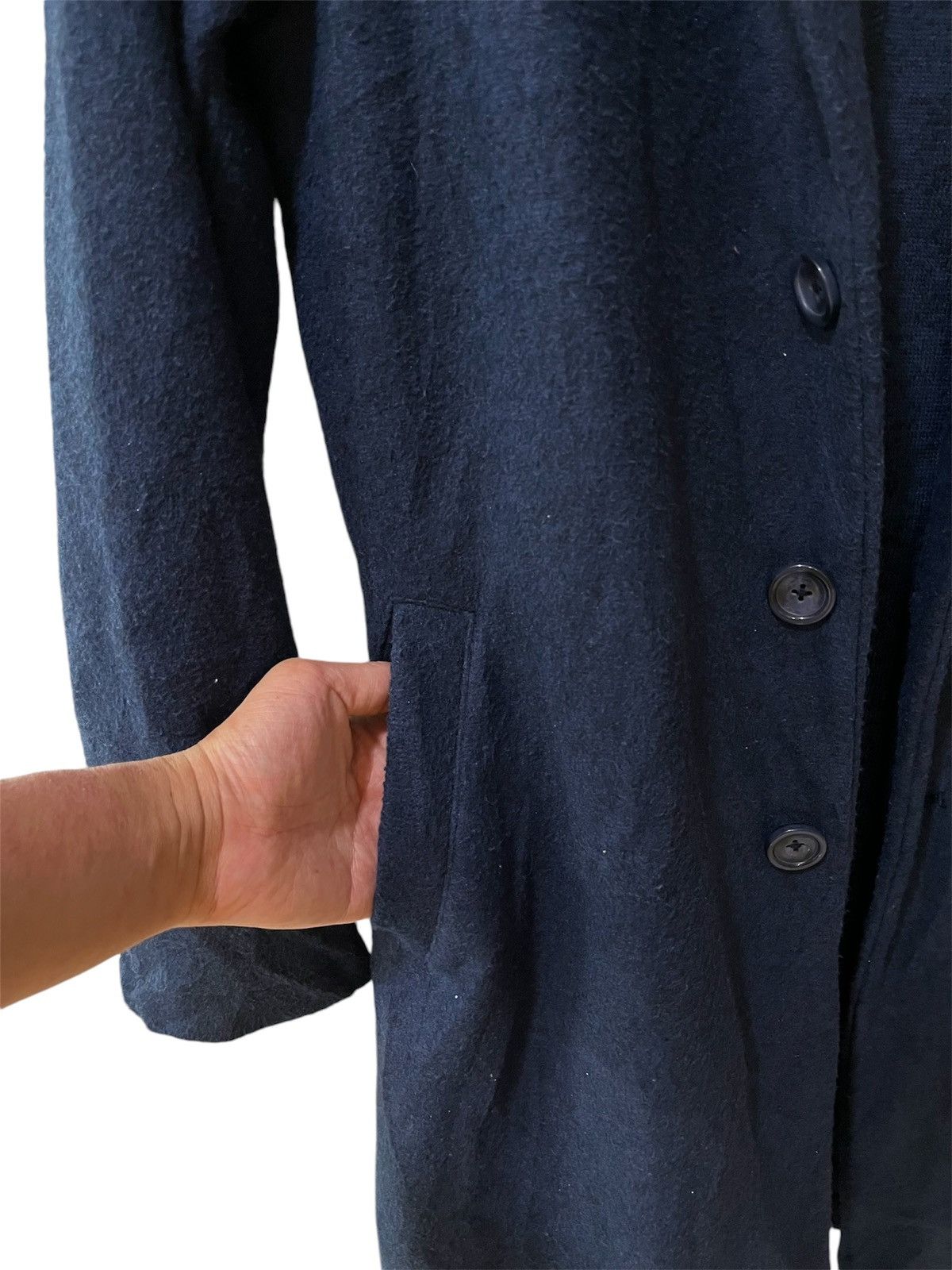 Japanese Brand Sevendays Sunday Long Coat Wool Jacket Size US M / EU 48-50 / 2 - 2 Thumbnail
