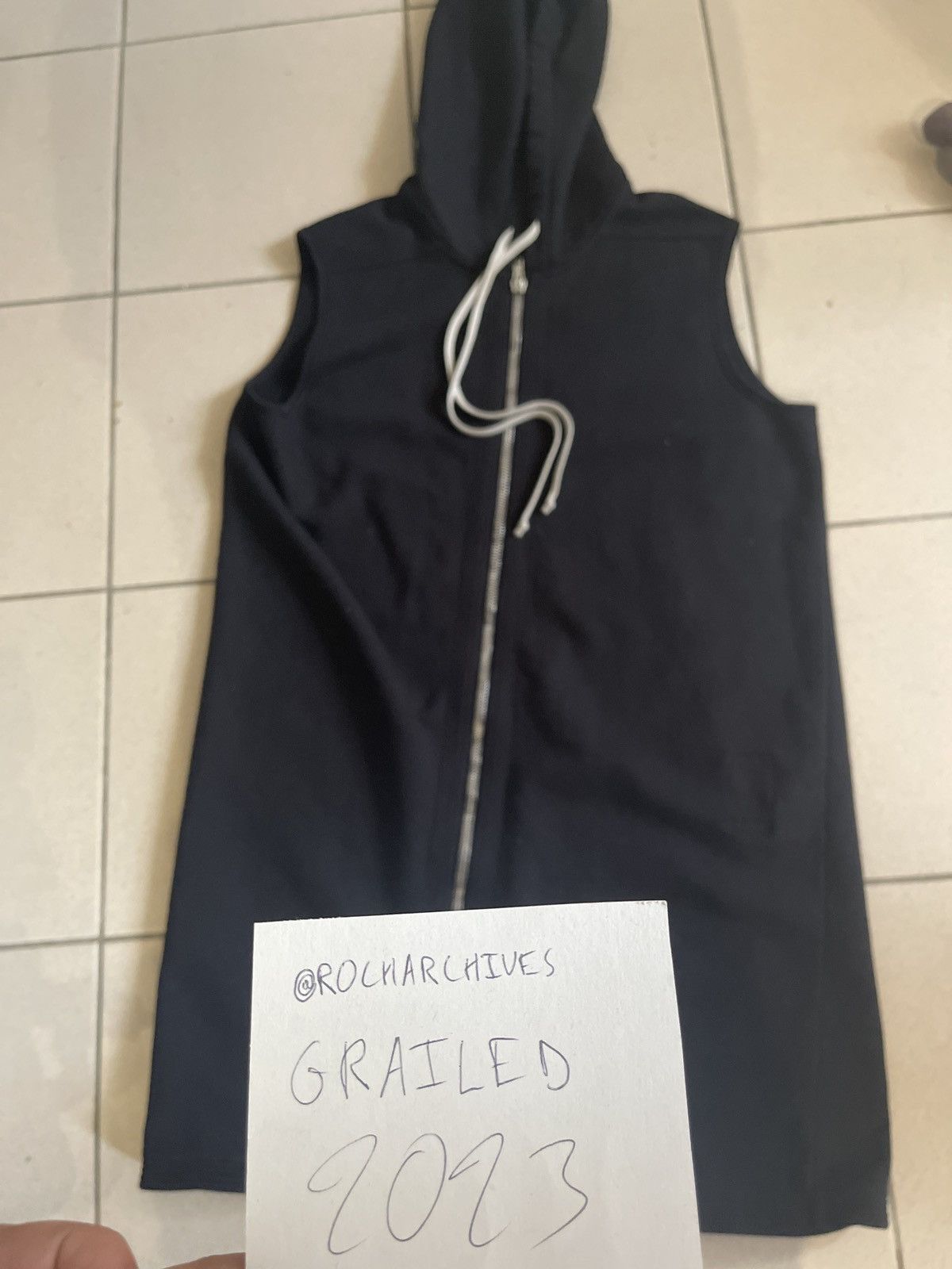 Rick Owens × Rick Owens Drkshdw Rick Owens Drkshdw 2018 Drawstrings Zip-Up Hoodie Size US XL / EU 56 / 4 - 11 Thumbnail