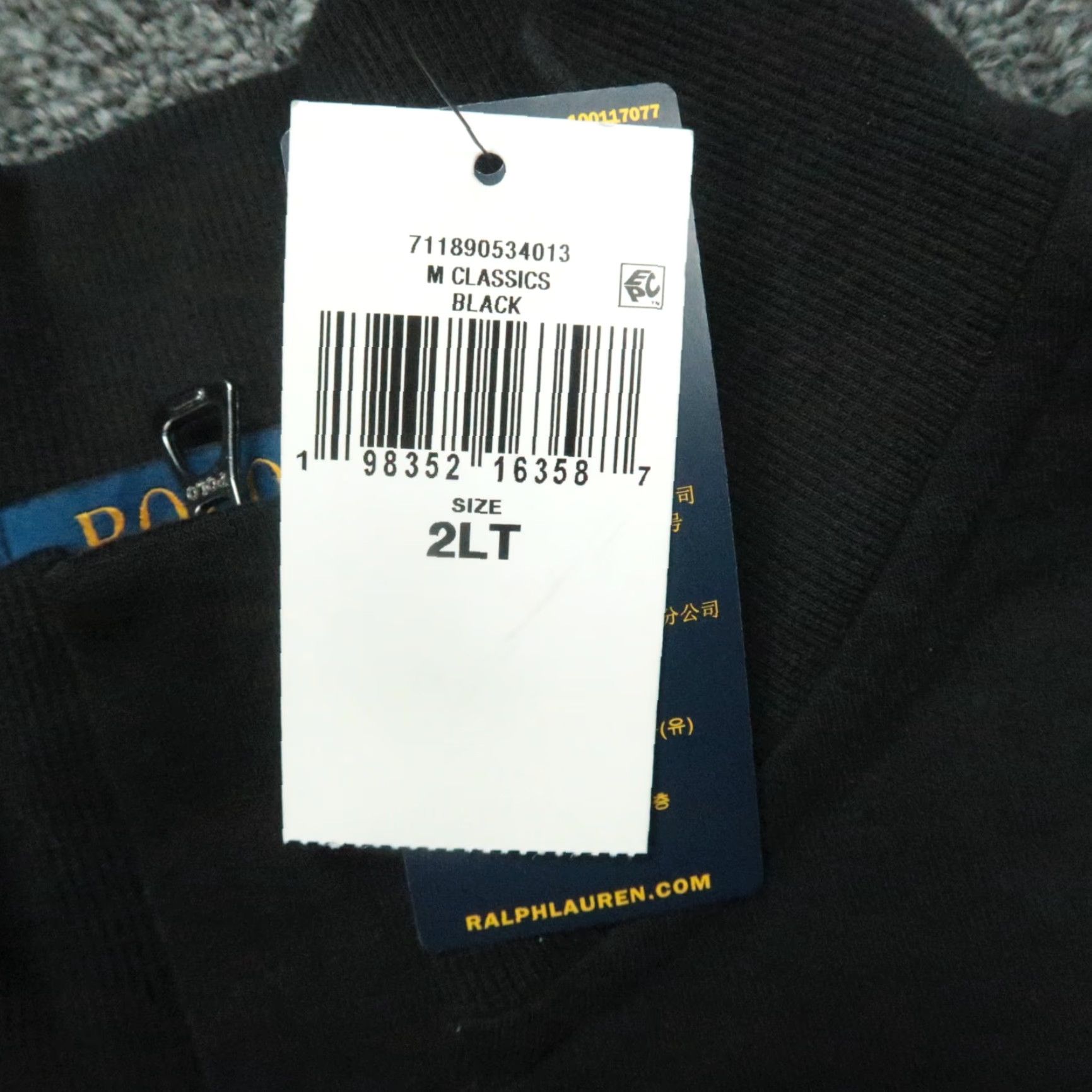 Polo Ralph Lauren Polo Ralph Lauren Sweater Men 2XL Black 1/4 Zip Knit Long Sleeve Mock Neck Pullover NWT Size US XXL / EU 58 / 5 - 4 Thumbnail