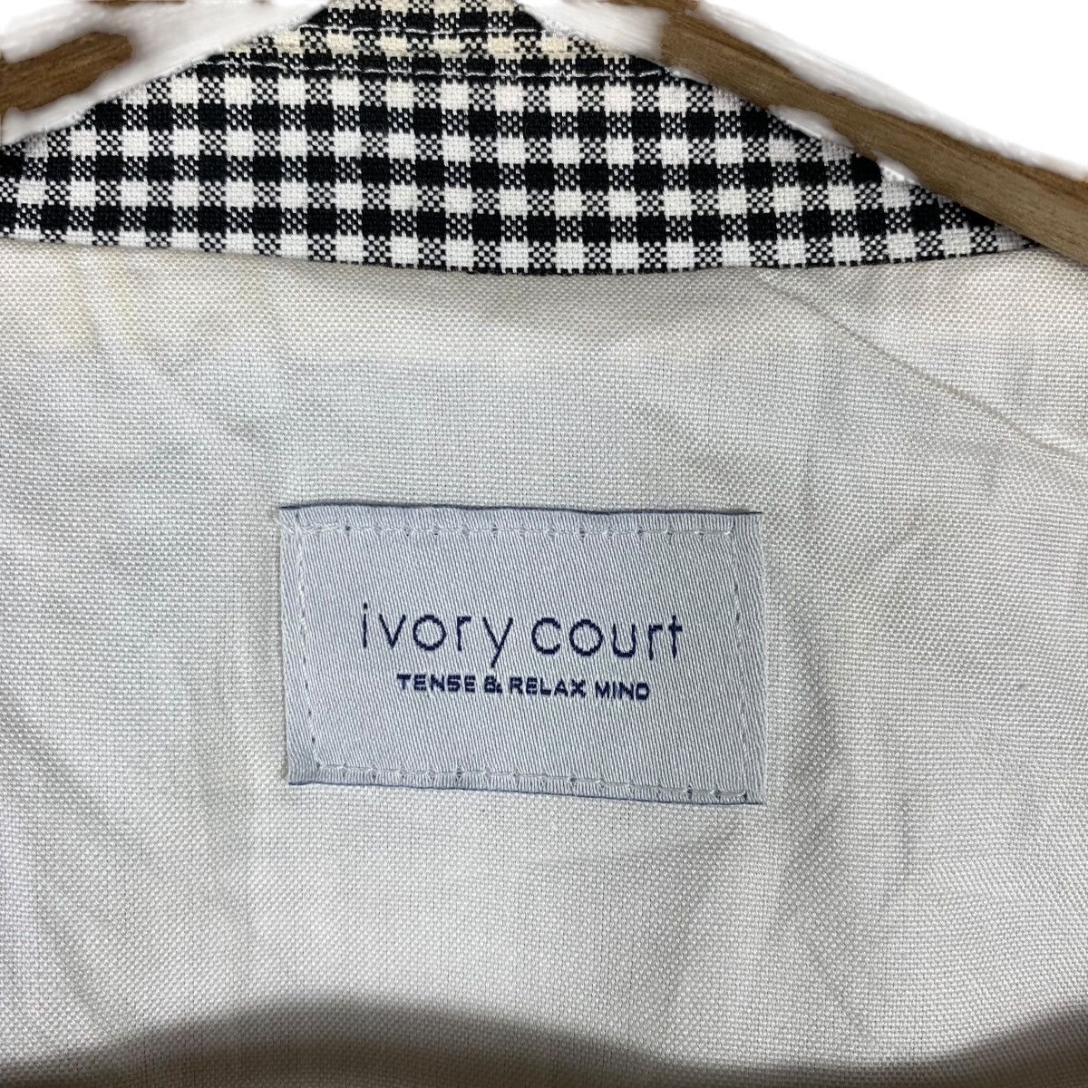 Vintage IVORY COURT England Luxury Fashion Blazer Coat Jacket Size L / US 10 / IT 46 - 7 Thumbnail