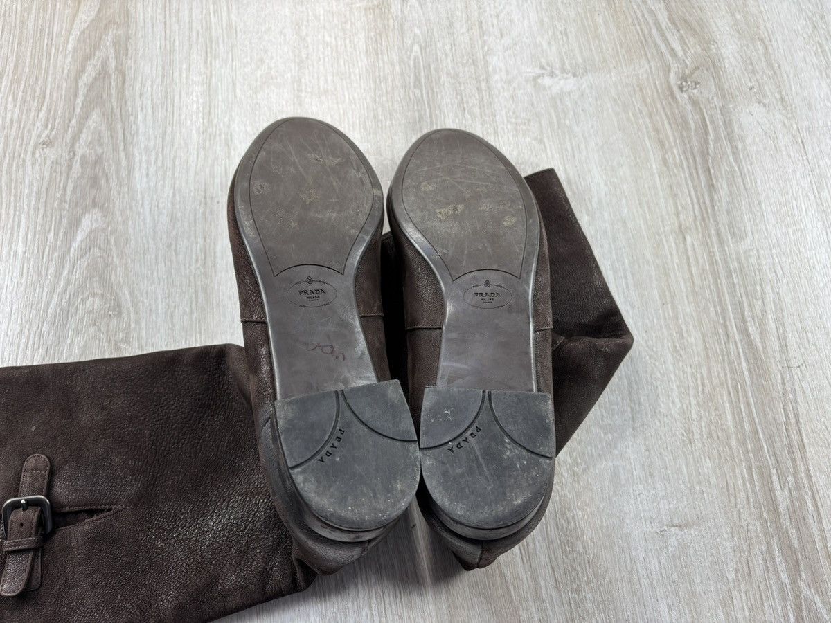 Designer × Prada Womens boots Prada Size 37 1/2 Color Brown Size US 7.5 / IT 37.5 - 5 Thumbnail