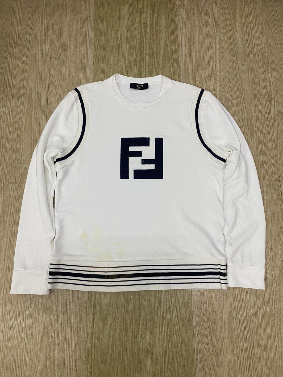 White fendi sweatshirt sales