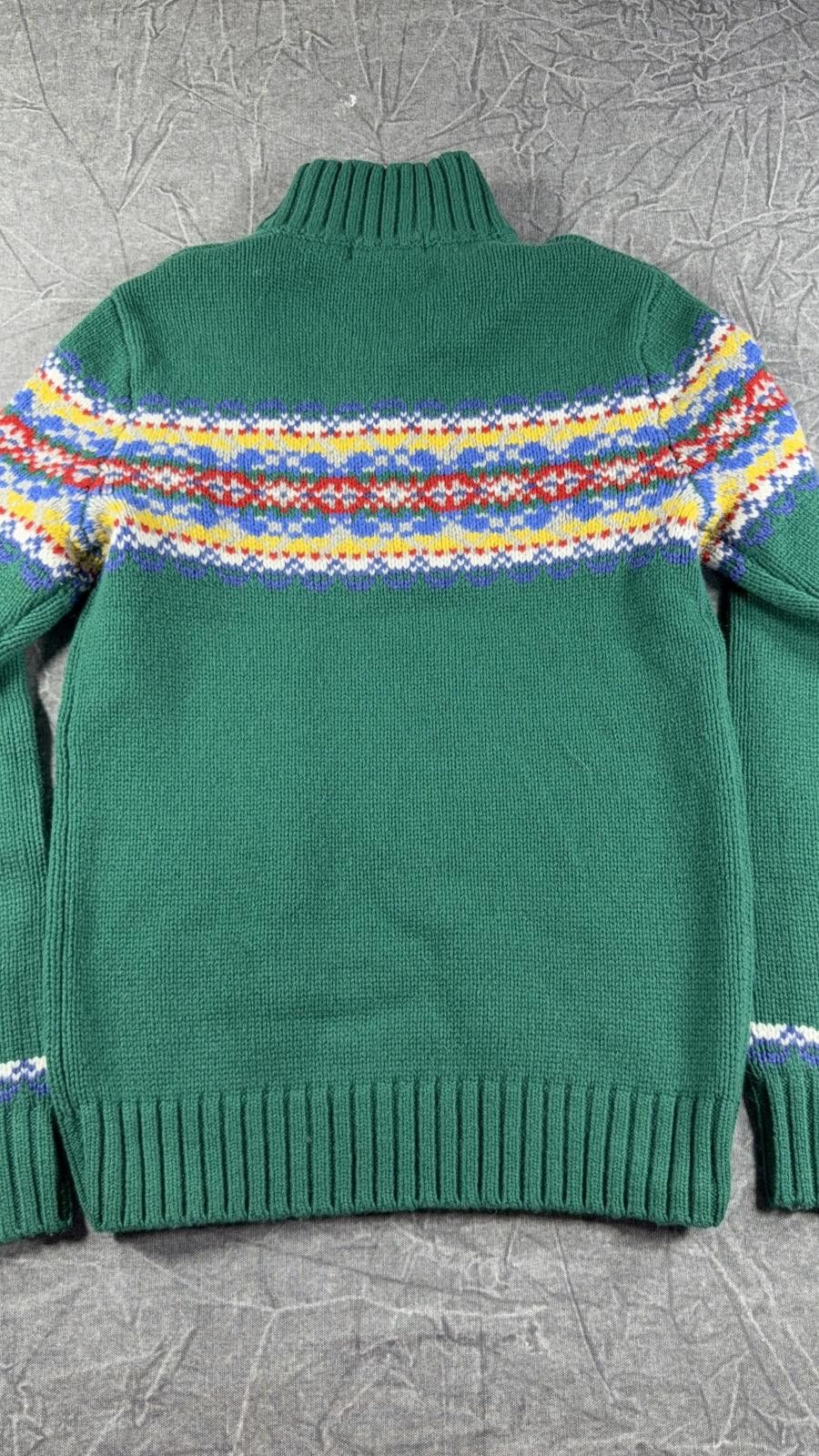 Boden Boden Sweater Men's XS Green 1/4 Zip Wool Holiday Size US XS / EU 42 / 0 - 7 Thumbnail