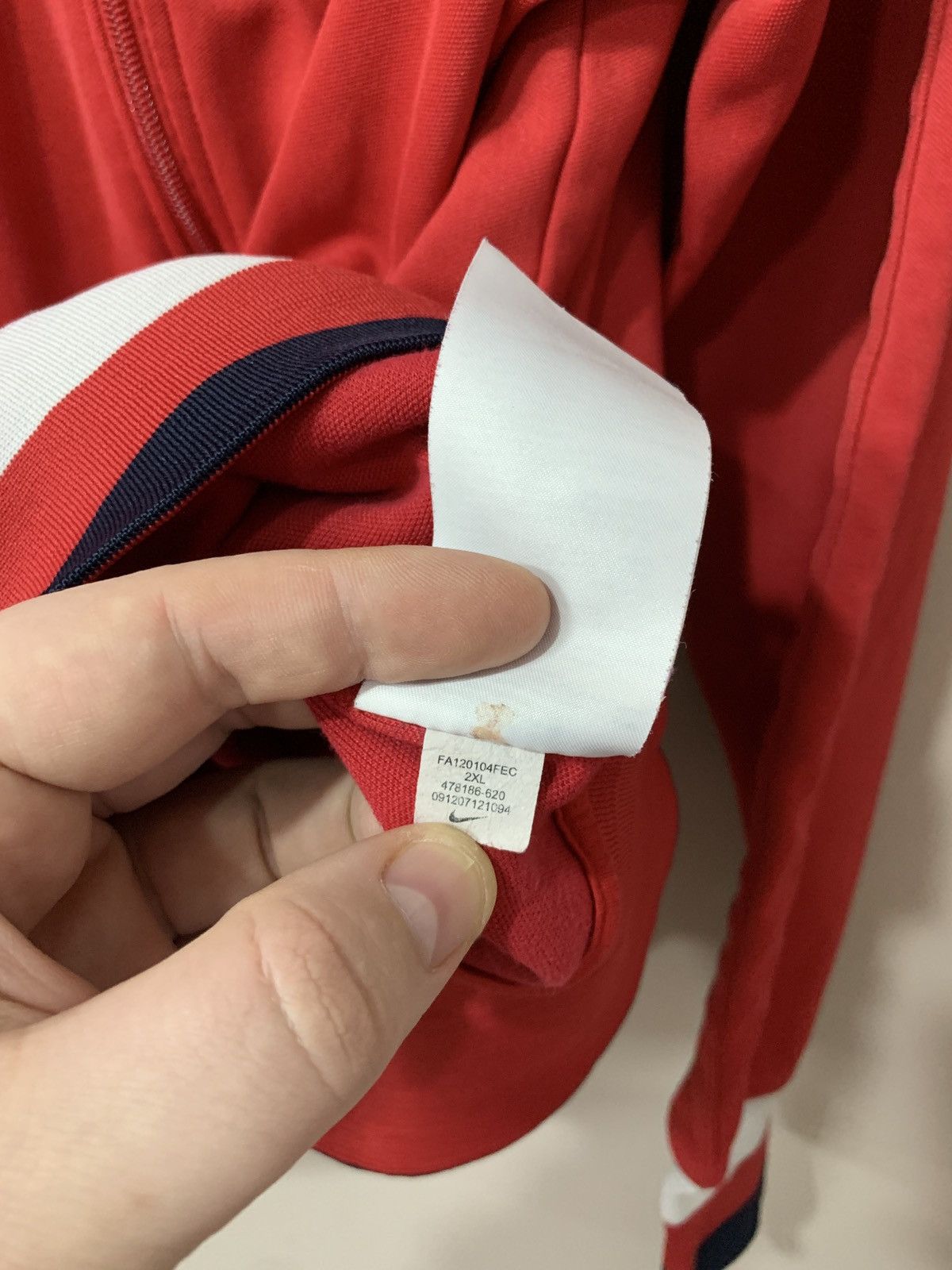 Nike × Vintage Arsenal London Zip Football Jacket Nike Vintage Soccer XXL Size US L / EU 52-54 / 3 - 11 Thumbnail