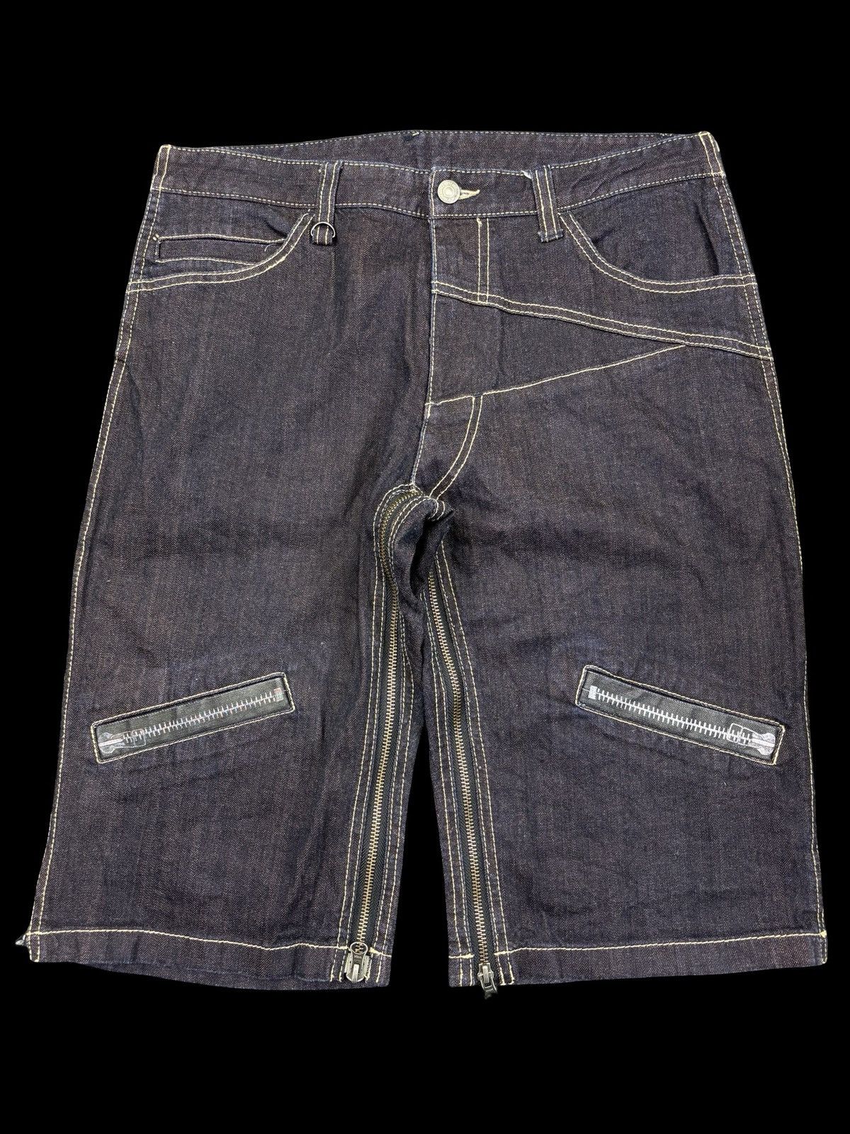 PPFM 💥Archival💥PPFM Full Zipper Short Denim K38 Size US 33 - 1 Thumbnail