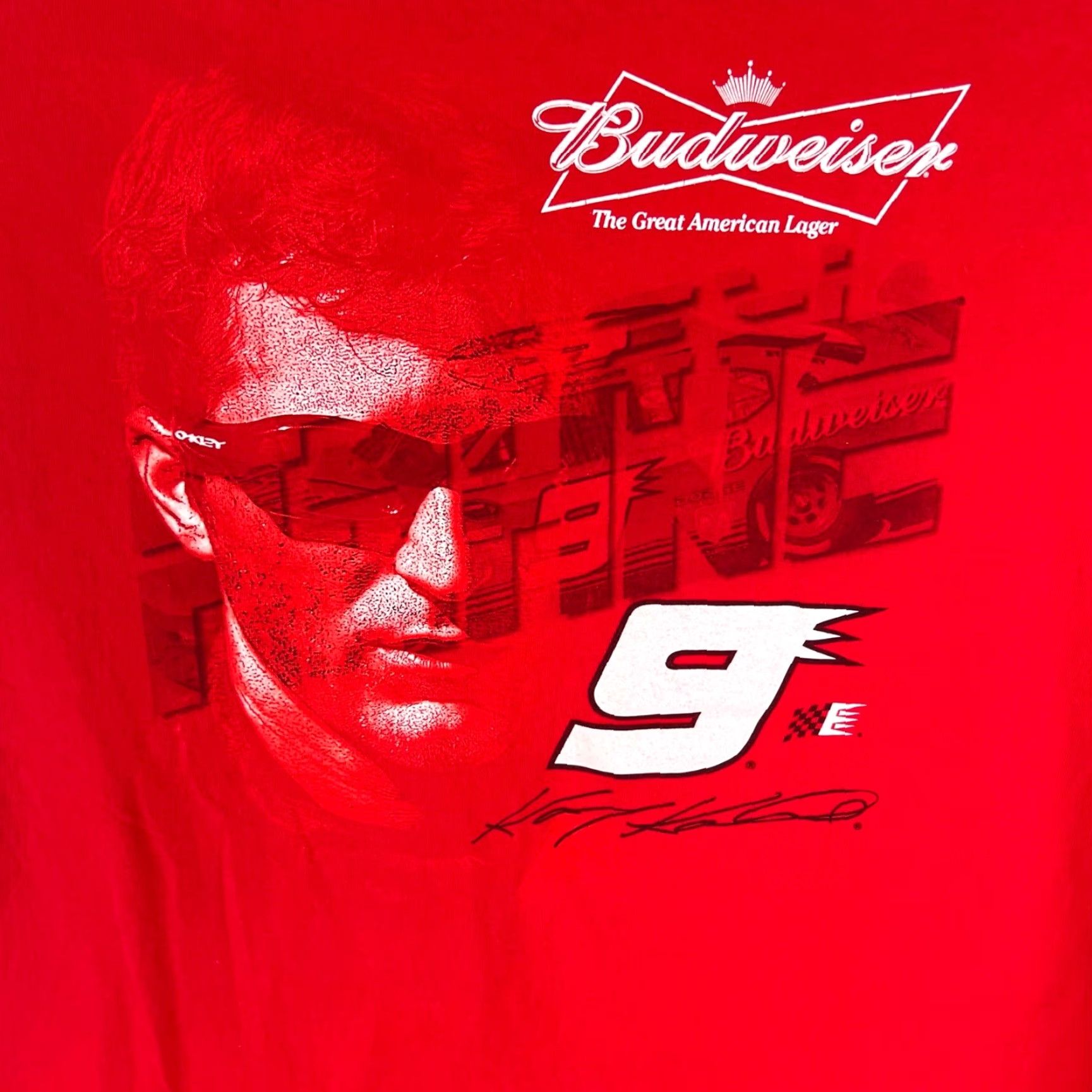 Chase Authentics Kasey Kahne Budweiser #9 NASCAR Shirt Mens XL Red 2 Sided Graphic Chase Authentics Logo NASCAR Shirt Men XL Red 2 Sided Graphic Chase Tag Size US XL / EU 56 / 4 - 3 Thumbnail