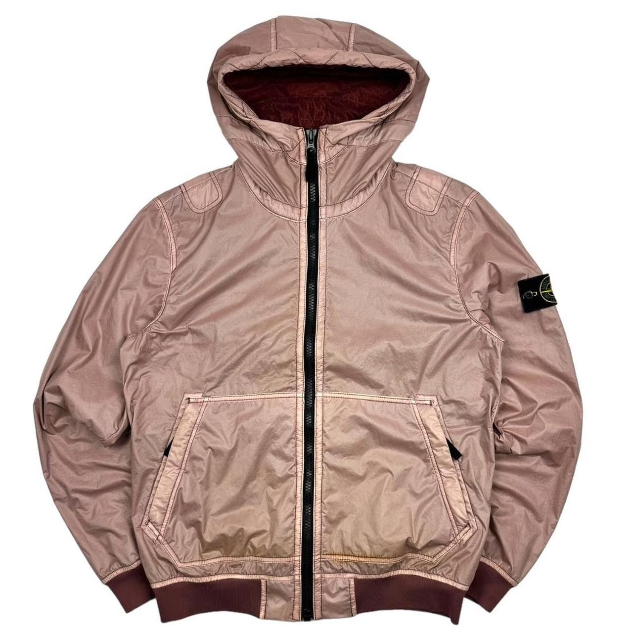 image of Stone Island Lamy Flock Jacket in Pink, Men's (Size Medium)