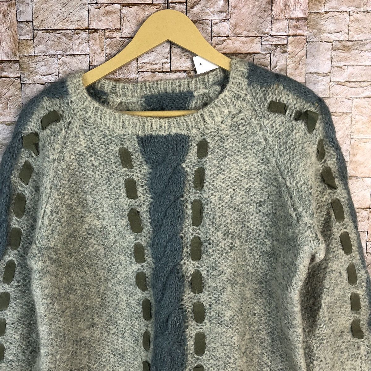 Vintage Japan vintage Grey Mohair Knitwear #A509 Size XS / US 0-2 / IT 36-38 - 5 Thumbnail