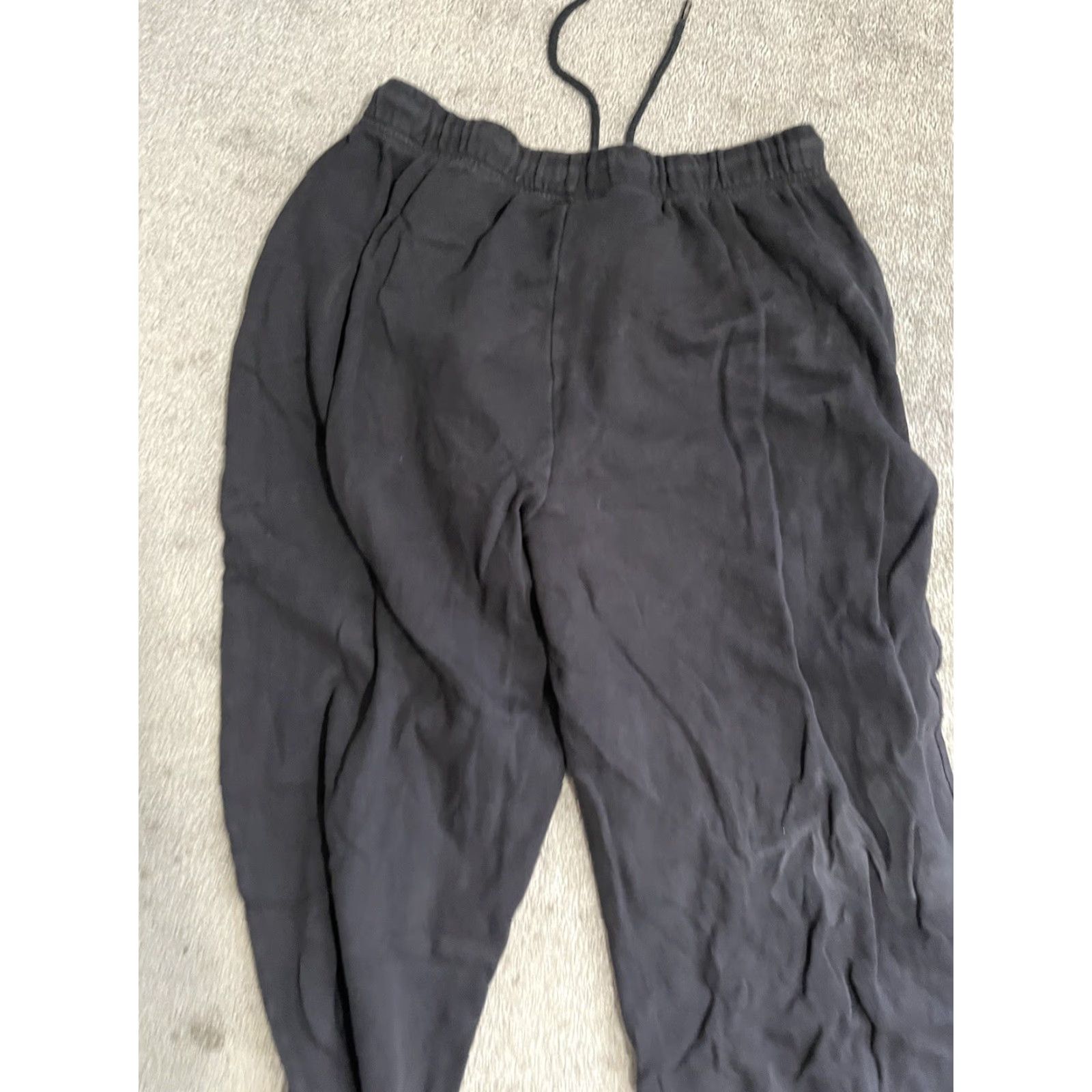 Old Navy Old Navy Womens Wide Leg Sweatpants Black Pull On Size Medium Size 32" / US 10 / IT 46 - 4 Thumbnail