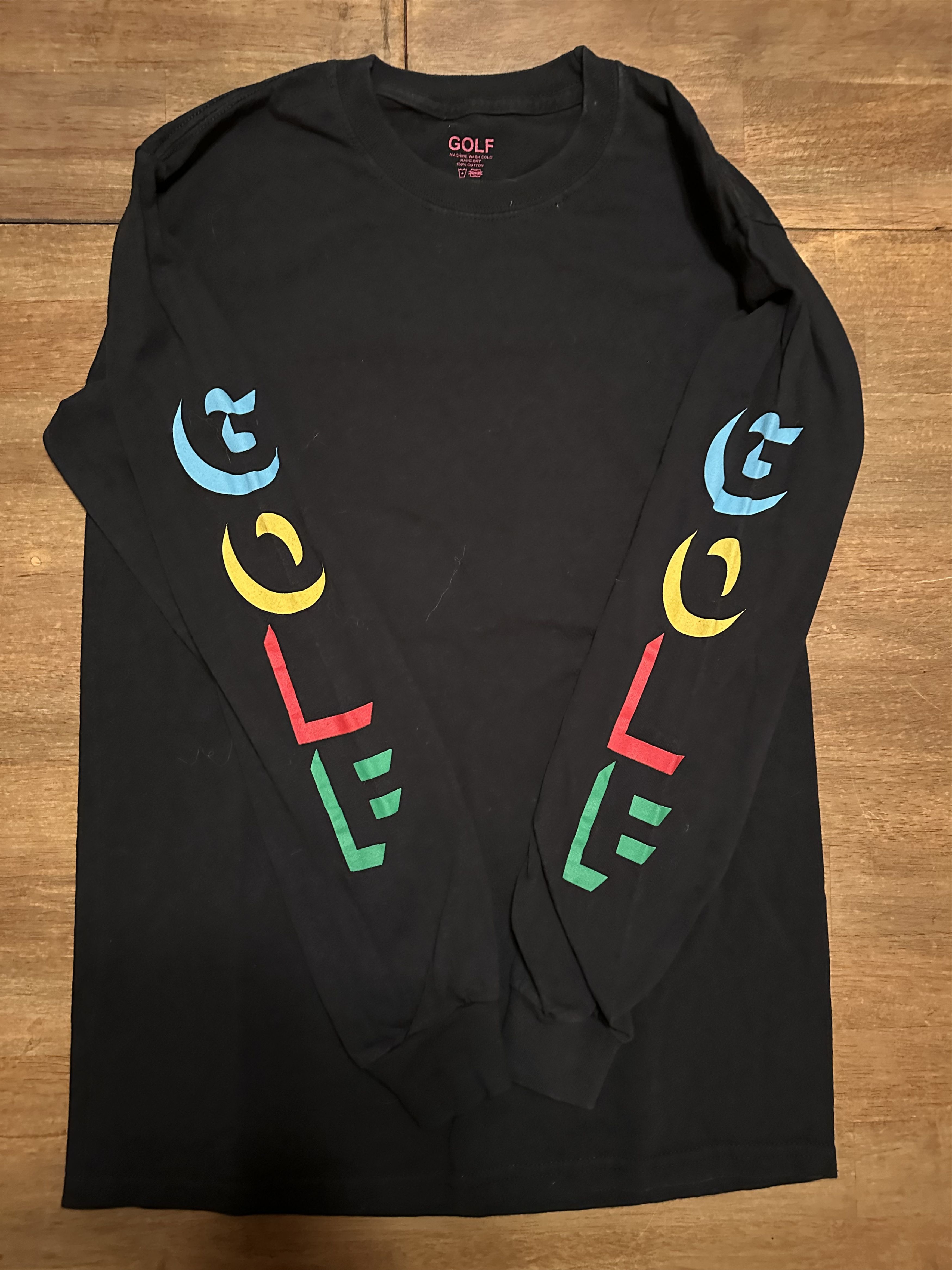 Golf Wang Long Sleeve with Arm Logo Printing - Black, Small Size US S / EU 44-46 / 1 - 1 Thumbnail