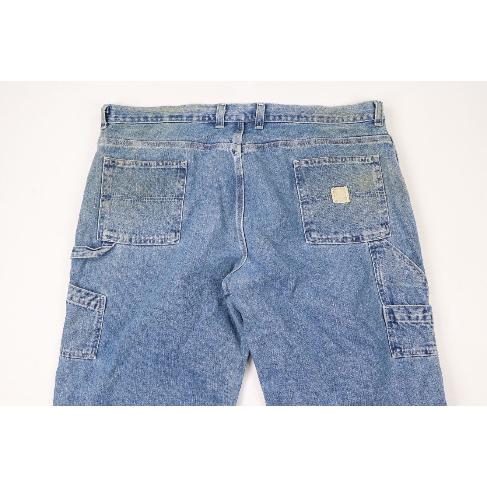 Vintage Vintage 90s Streetwear Thrashed Wide Leg Baggy Jeans Size 44 - 10 Thumbnail