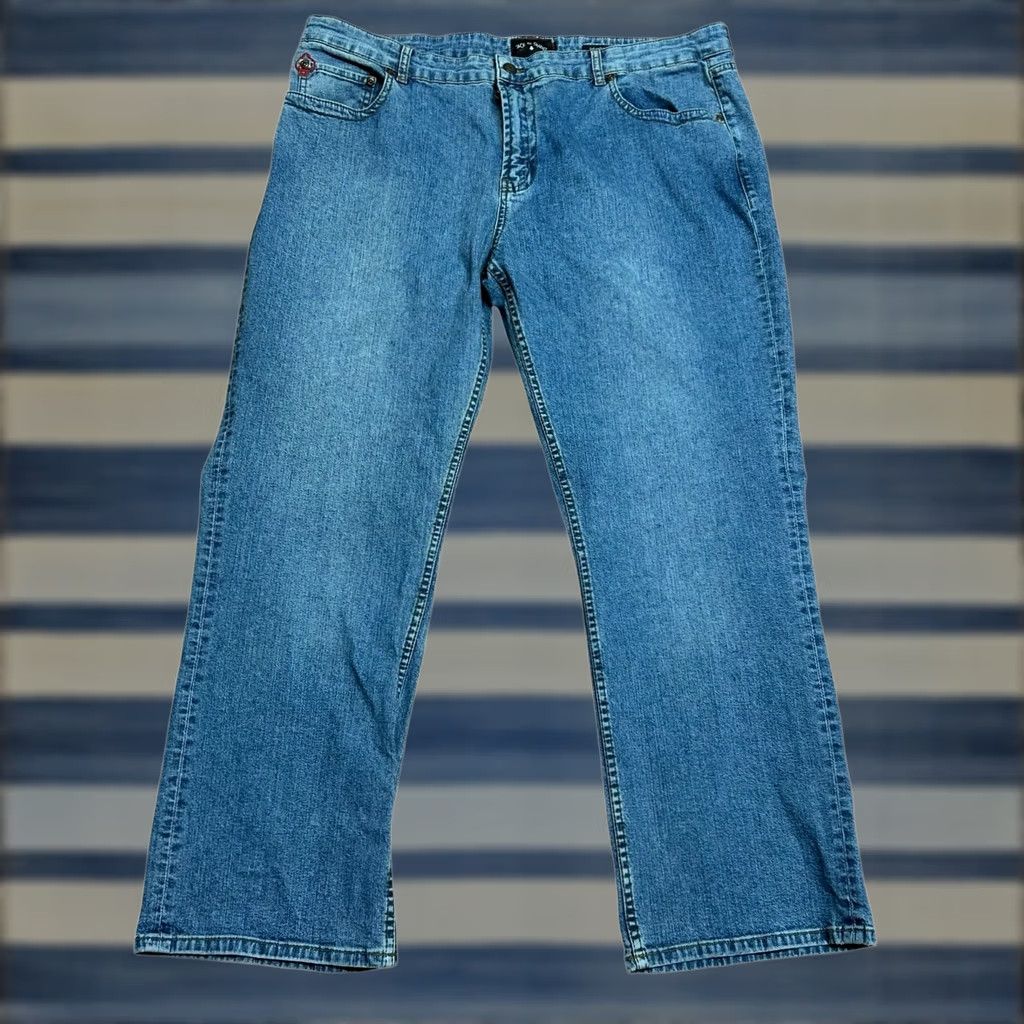 Vintage Jack Of Spades Jeans Men 42x30 The High Roller Stretch Denim Straight Leg Regular Fit Blue 5-Pocket Logo Vintage No Size US 42 / EU 58 - 1 Thumbnail