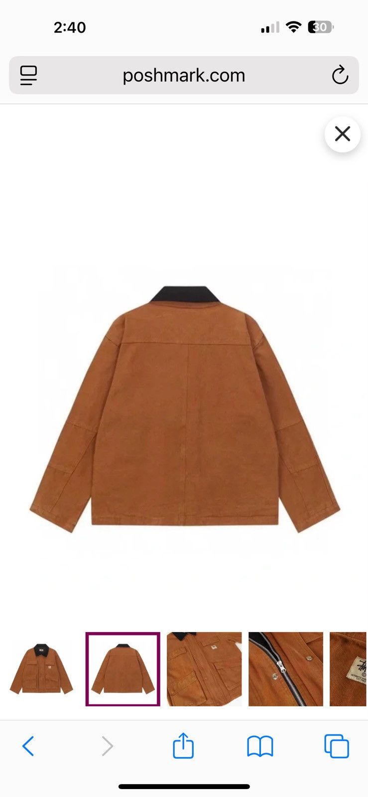 Stussy Stussy Washed Canvas Shop Jacket Size US M / EU 48-50 / 2 - 2 Thumbnail