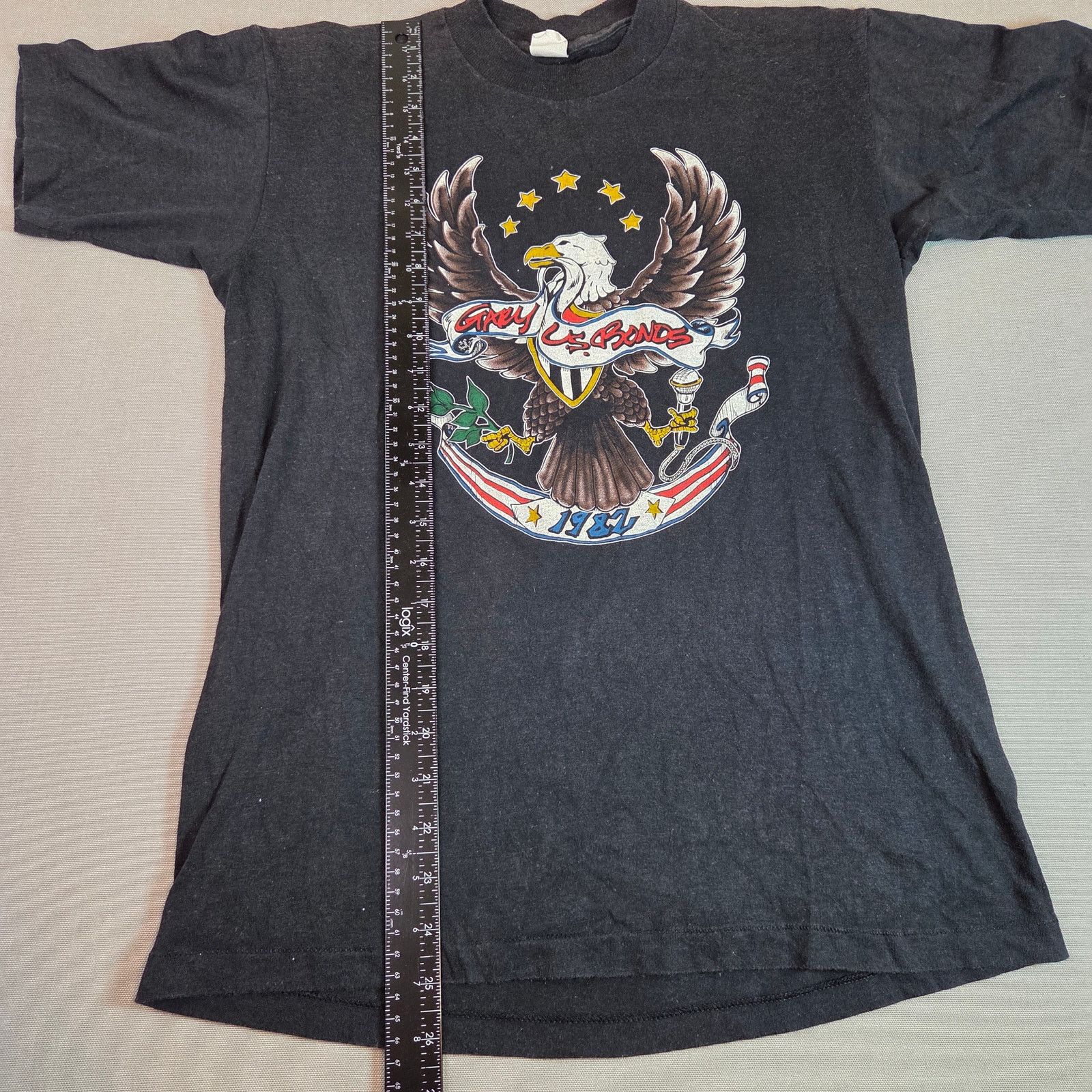 Vintage Vintage 1982 Gary U.S. Bonds On The Line Tour Tee USA Size US L / EU 52-54 / 3 - 7 Thumbnail