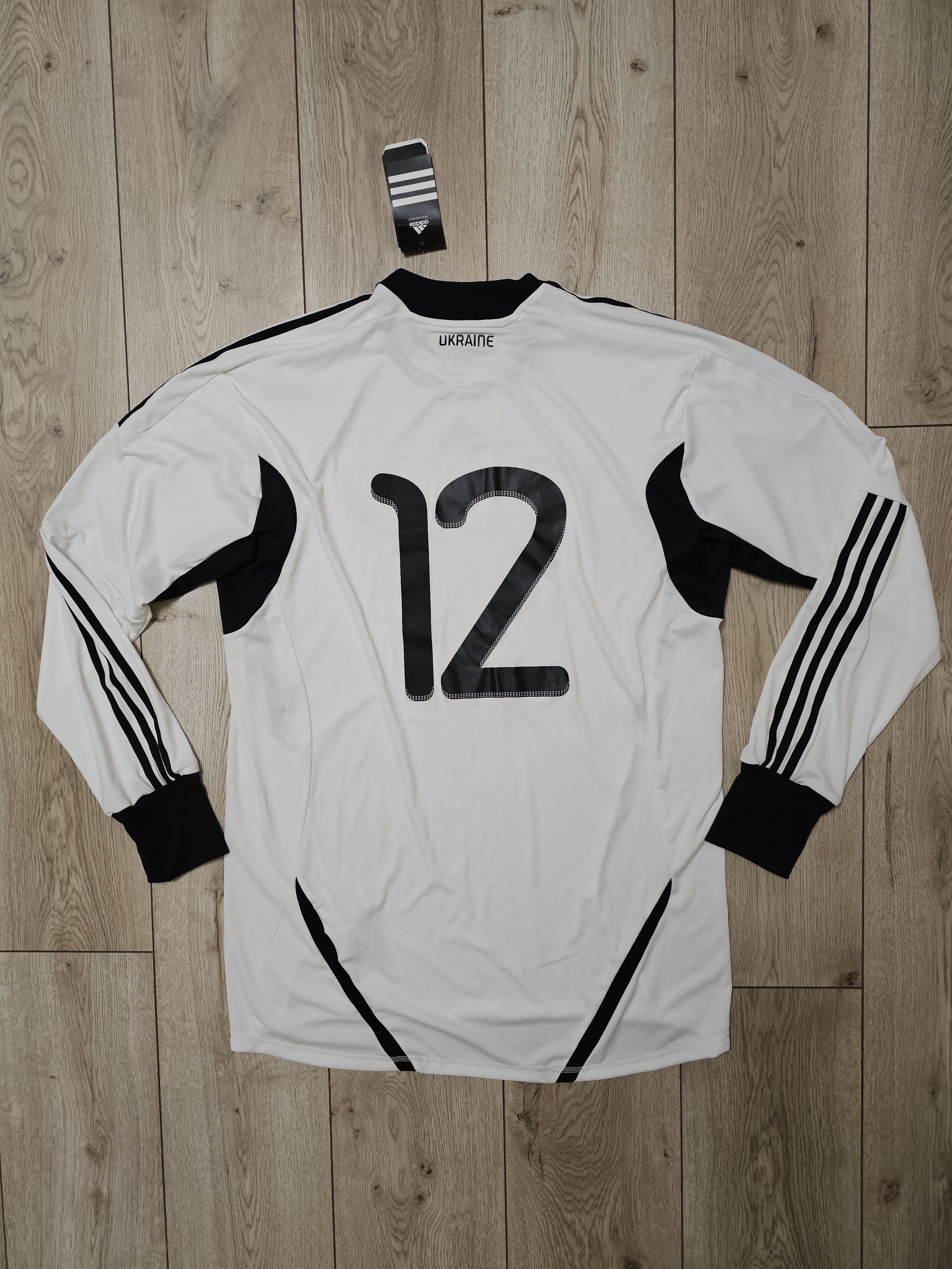 Adidas UKRAINE 2010 GOALKEEPER LONG FOOTBALL SHIRT SOCCER JERSEY Size US XL / EU 56 / 4 - 2 Thumbnail