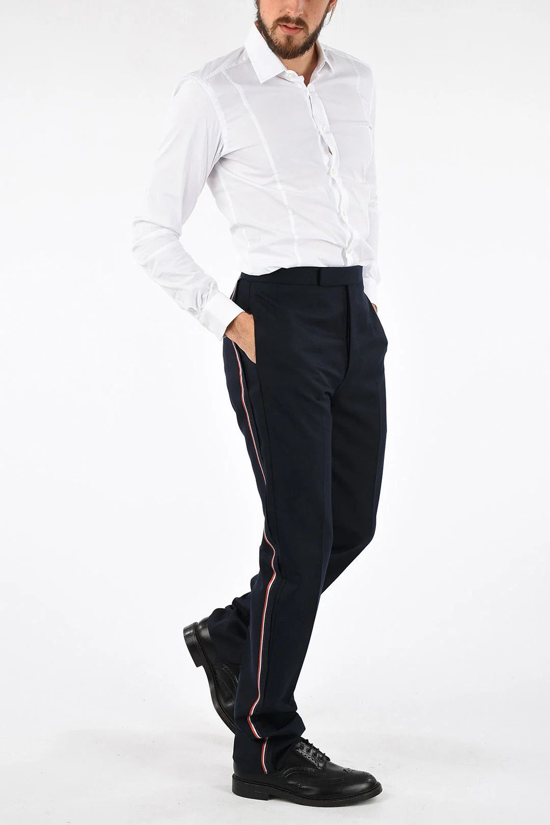 Thom Browne og1mm0426 Regular Rise Pant in Blue Size US 32 / EU 48 - 4 Thumbnail