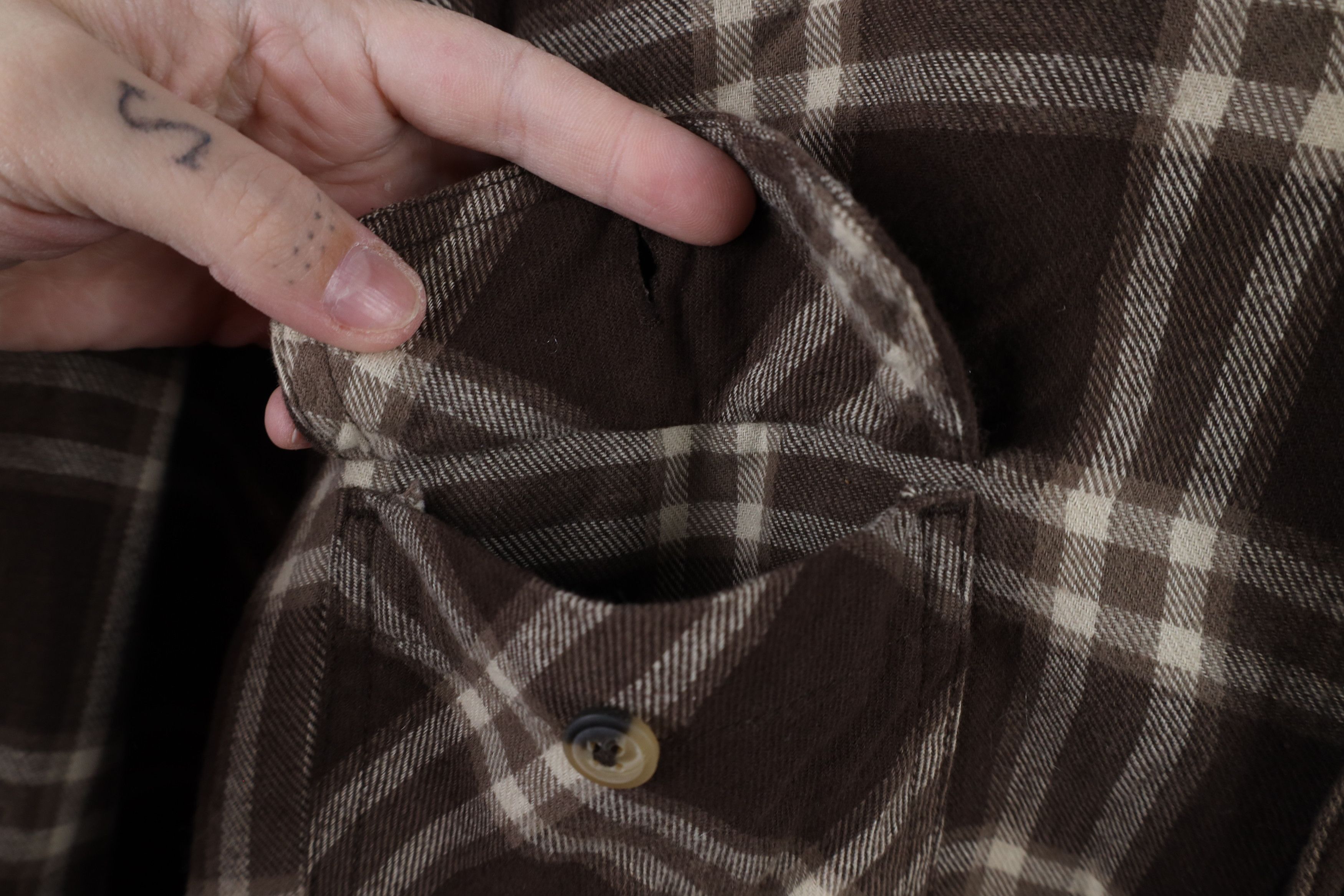 Vintage × Wrangler Vintage Wrangler Lined Flannel Shirt Jacket Jac Shirt Plaid Size US XXL / EU 58 / 5 - 4 Thumbnail